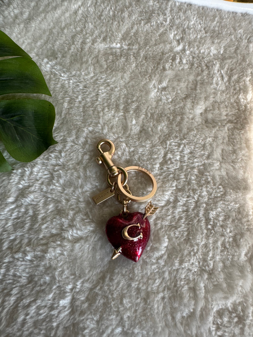 PREMIUM Coach Cupid Heart Bag Charm