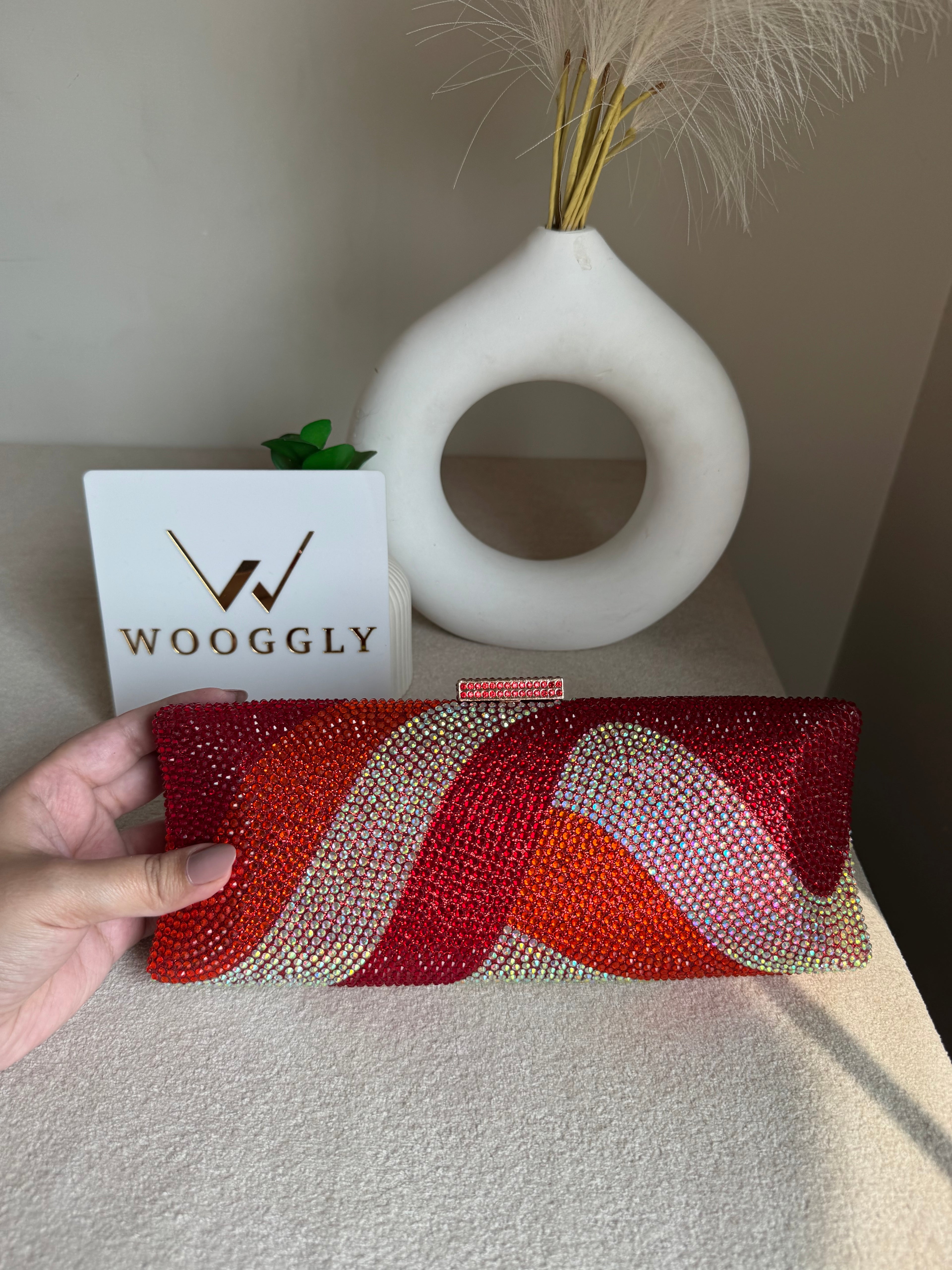 High Quality Élan Clutch - Red Multi