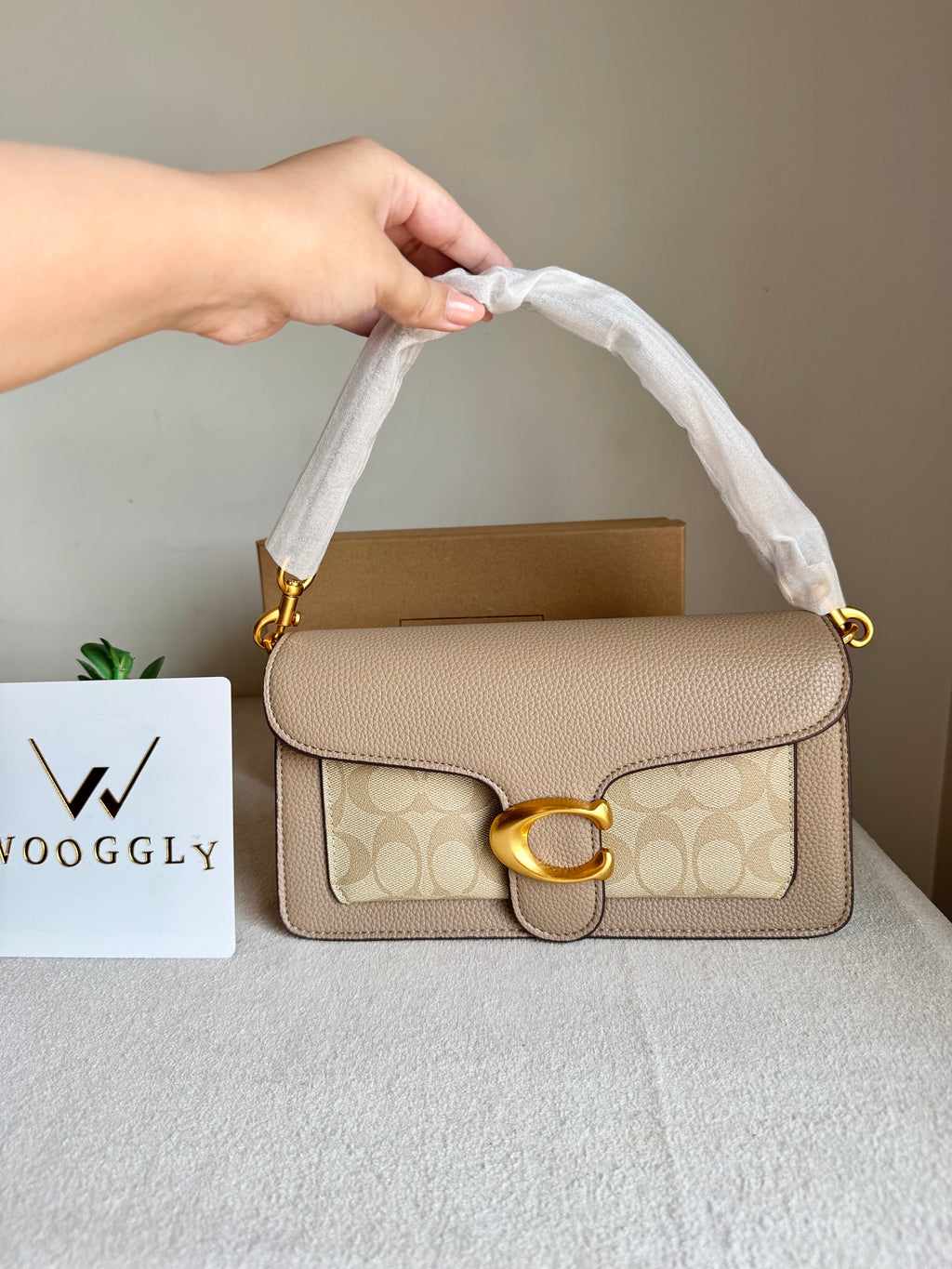 COACH TABBY Canvas Beige Good Quality -  BOX PACKING