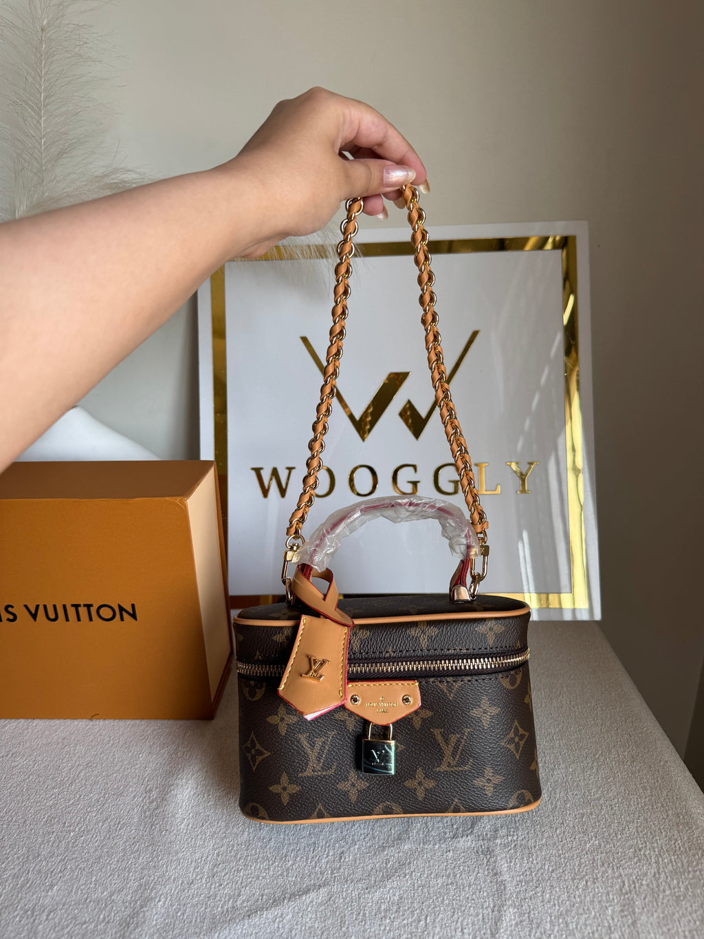 LV Bucket Bag with Strap - Brown (BOX PACKING)