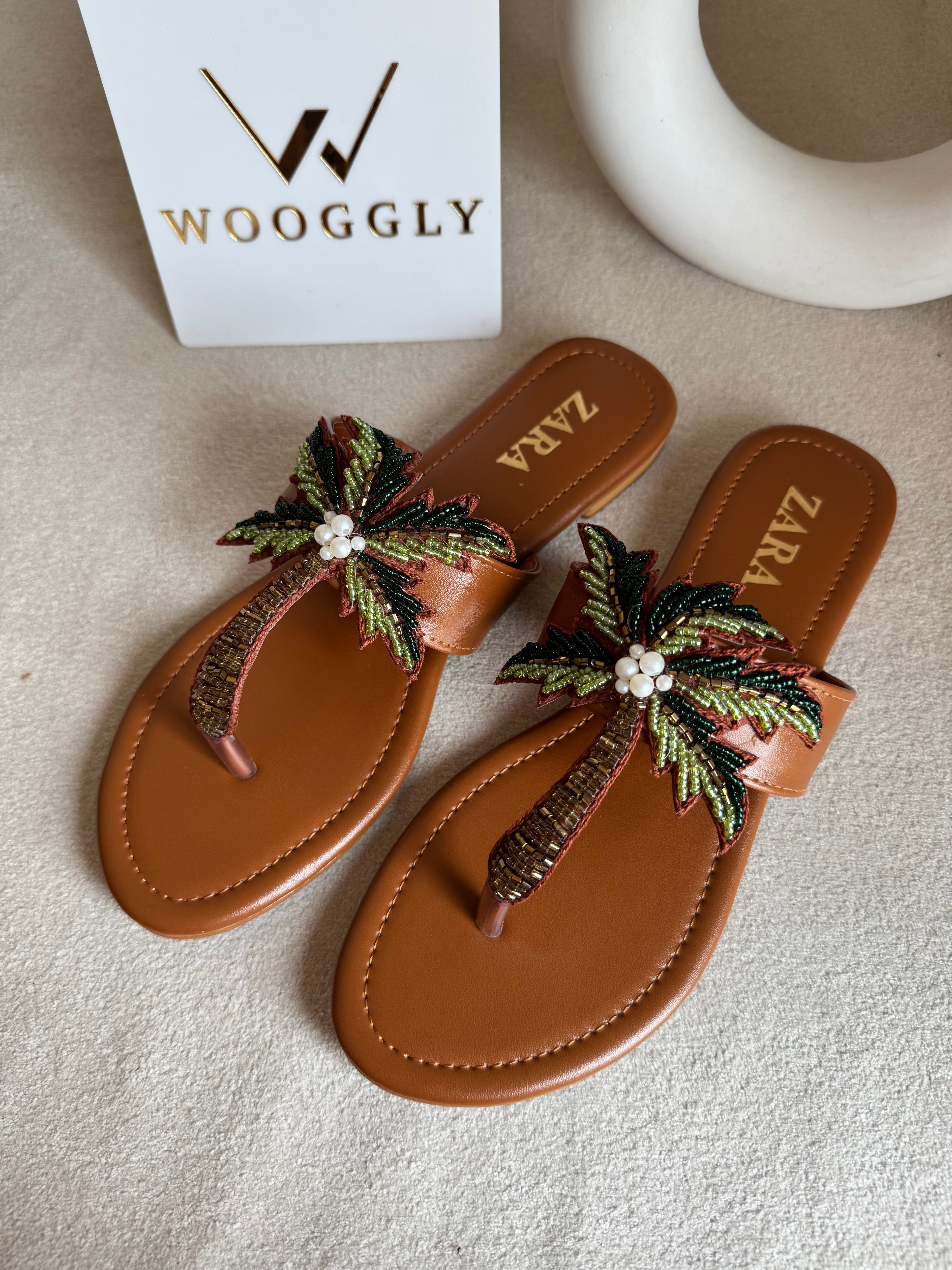 Zara Island Special Flats - Brown