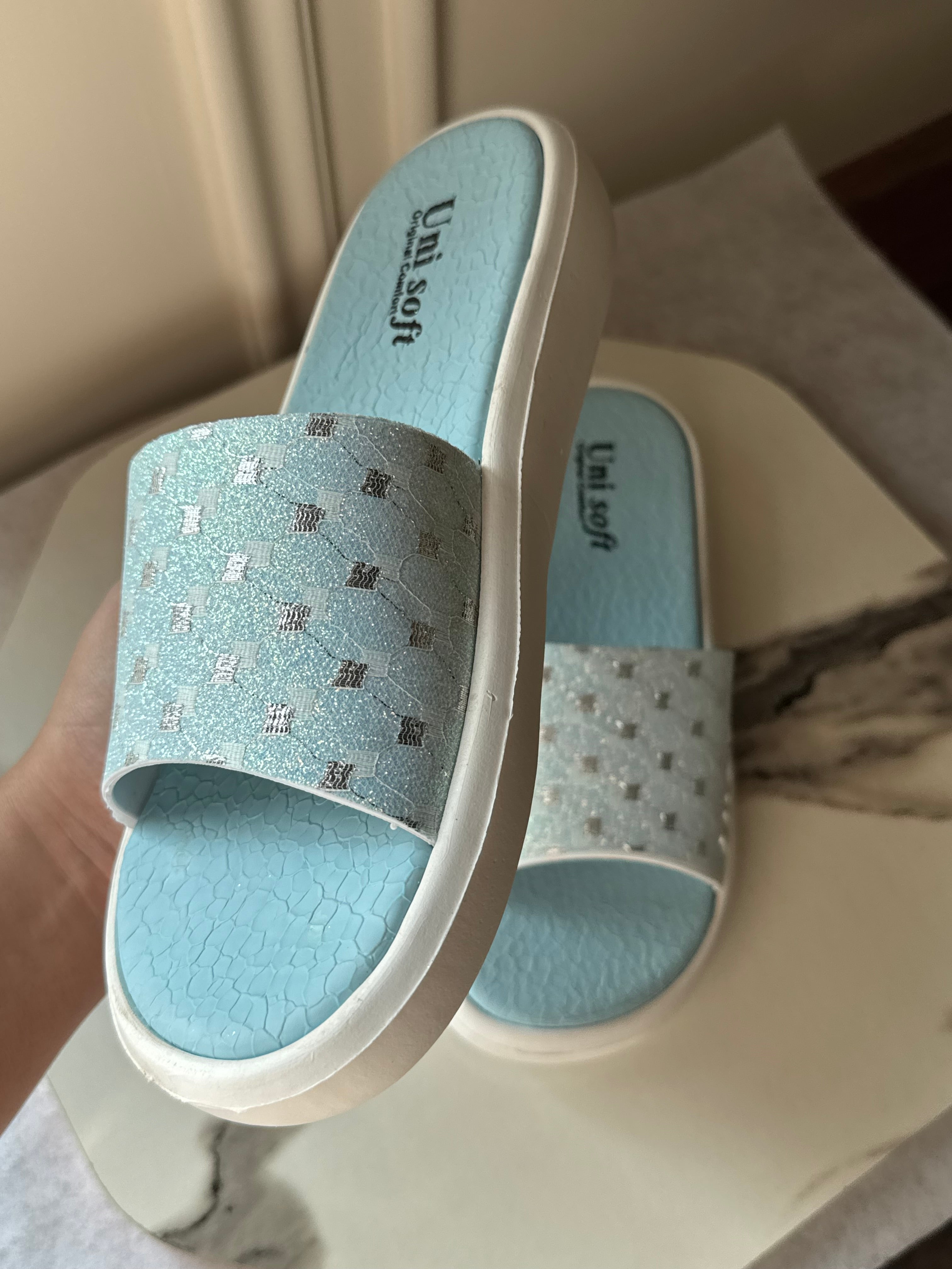 Soft Cotton Sky Slides