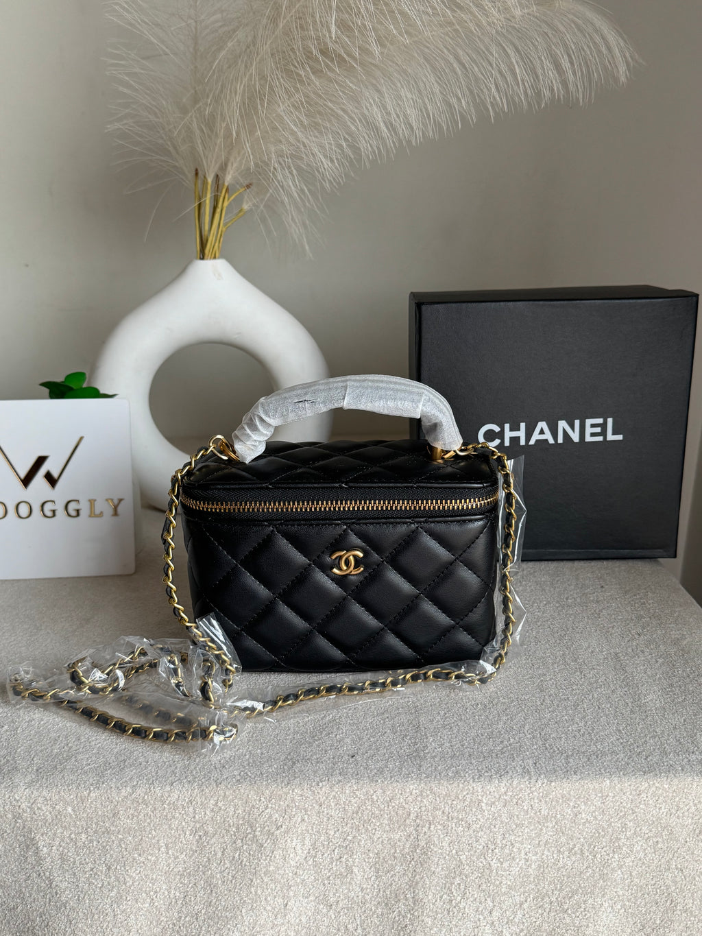 CH Mini Box Bag - Black