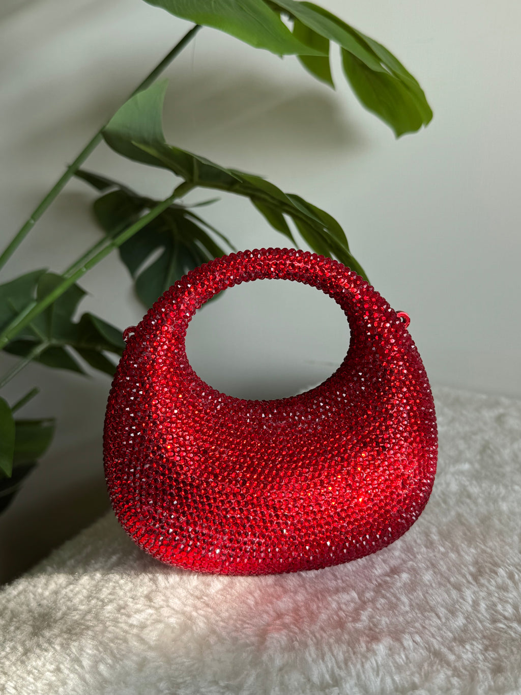 Viral Swarovski Clutch - Mini Red