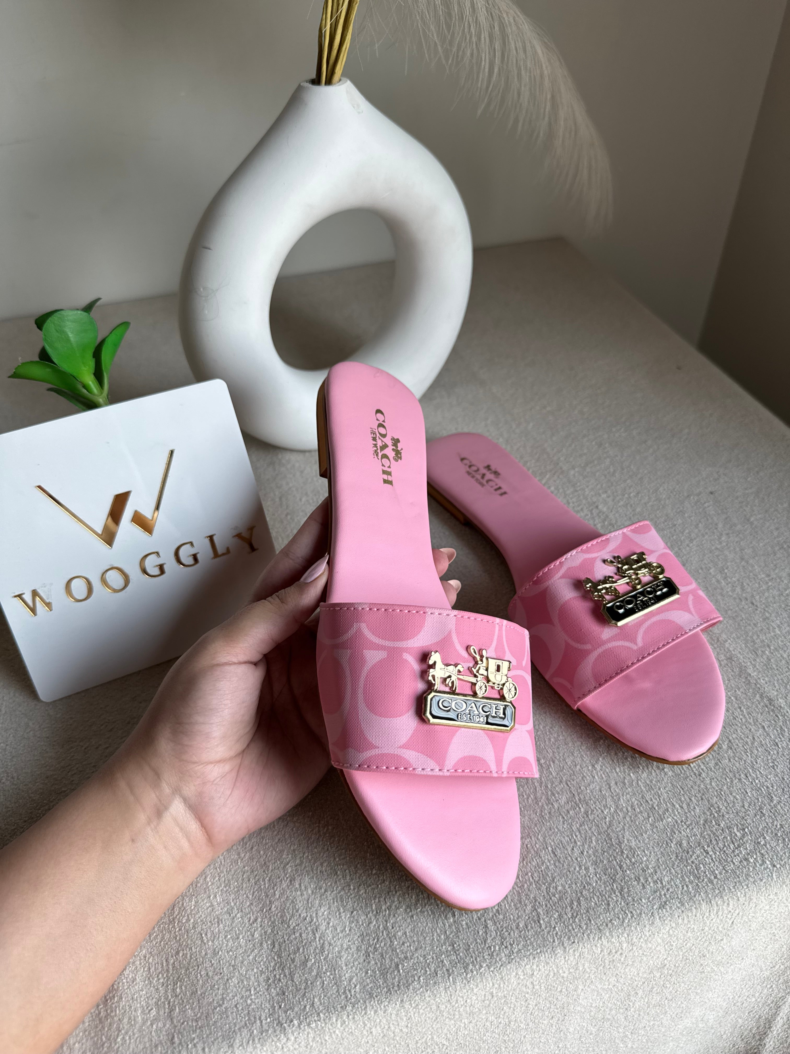 Coach Pink Slides