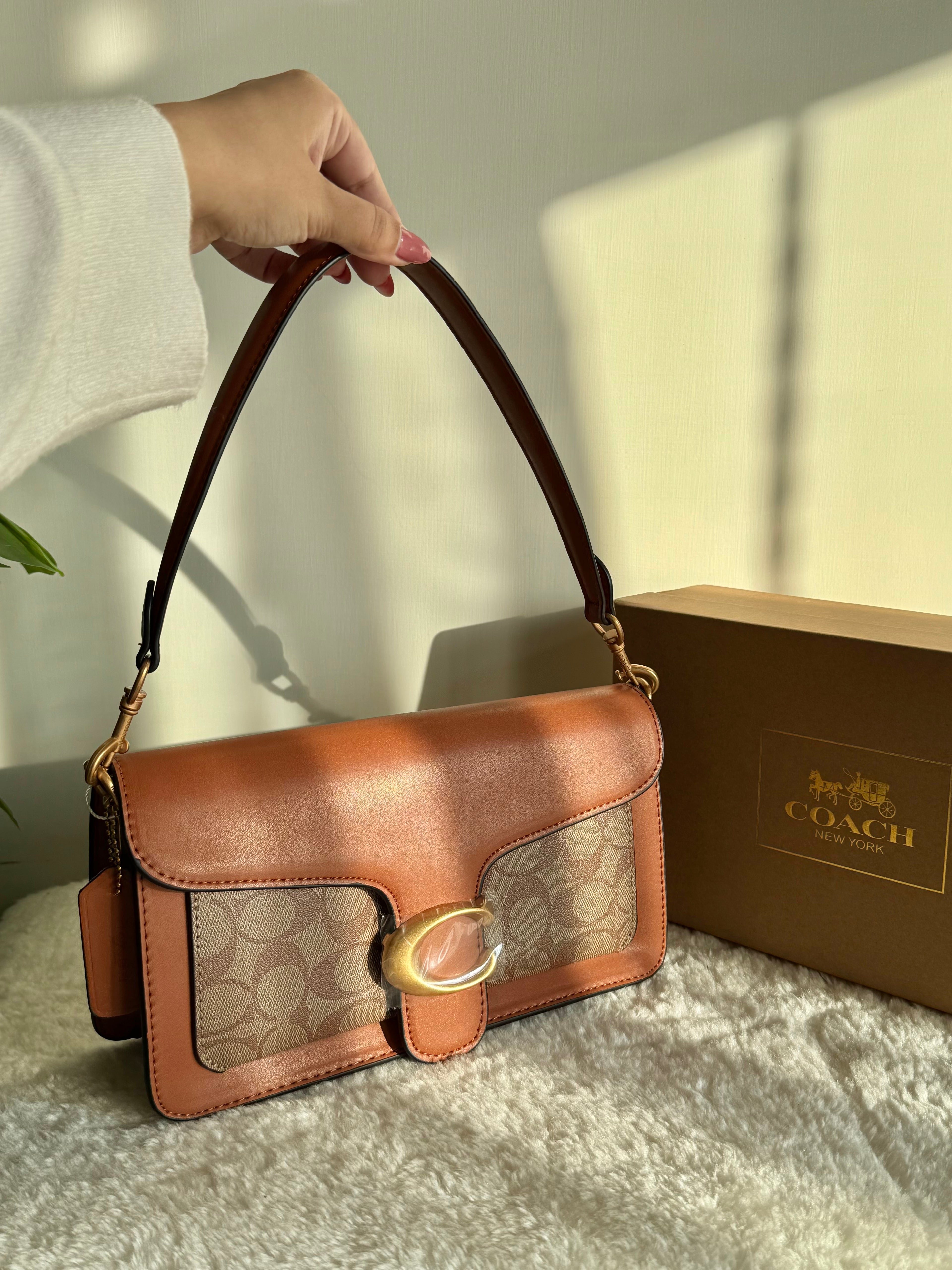 COACH TABBY PREMIUM (Apricot Brown) - BOX PACKING