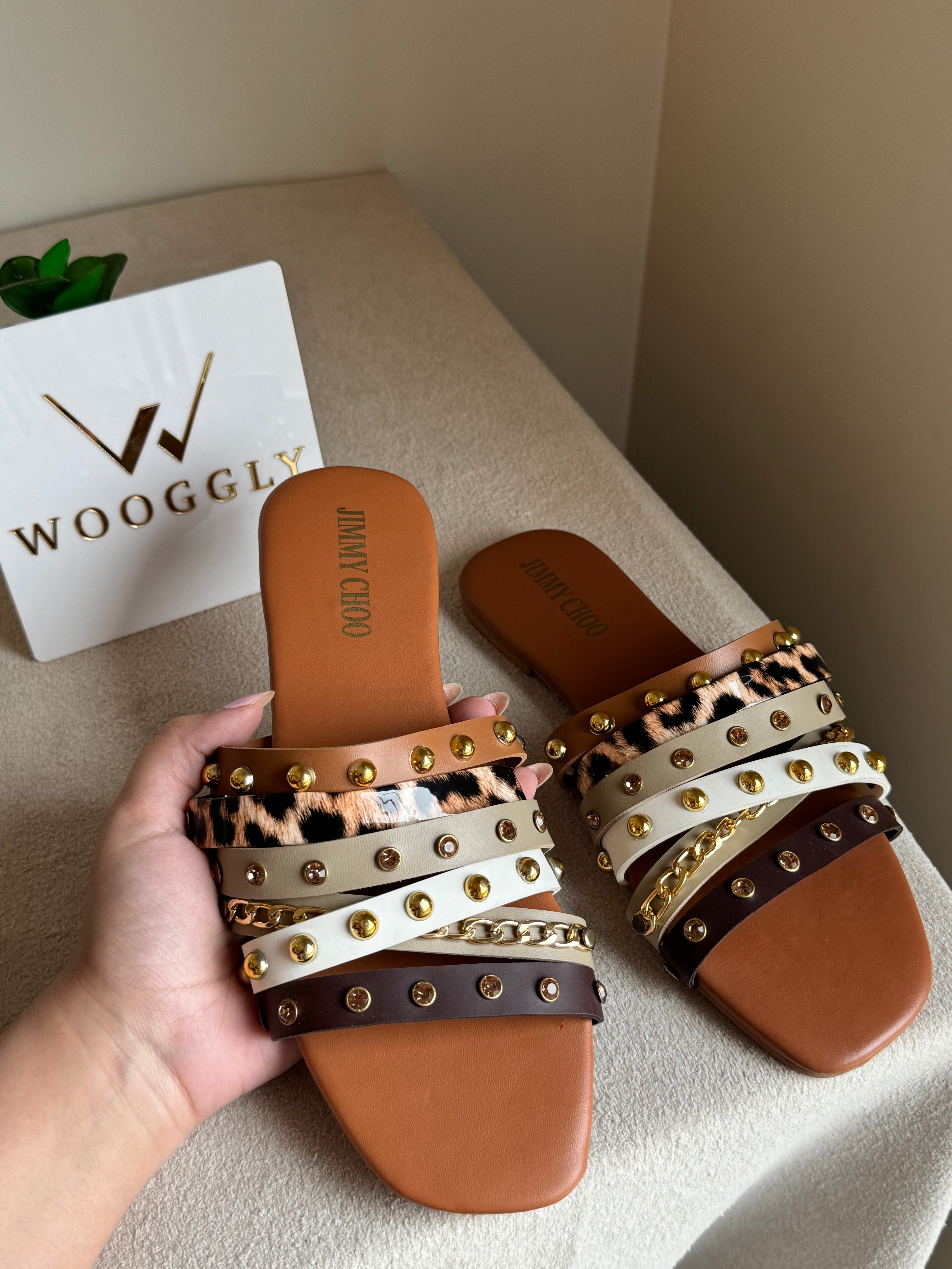 Jimmy Choo Studded Slides