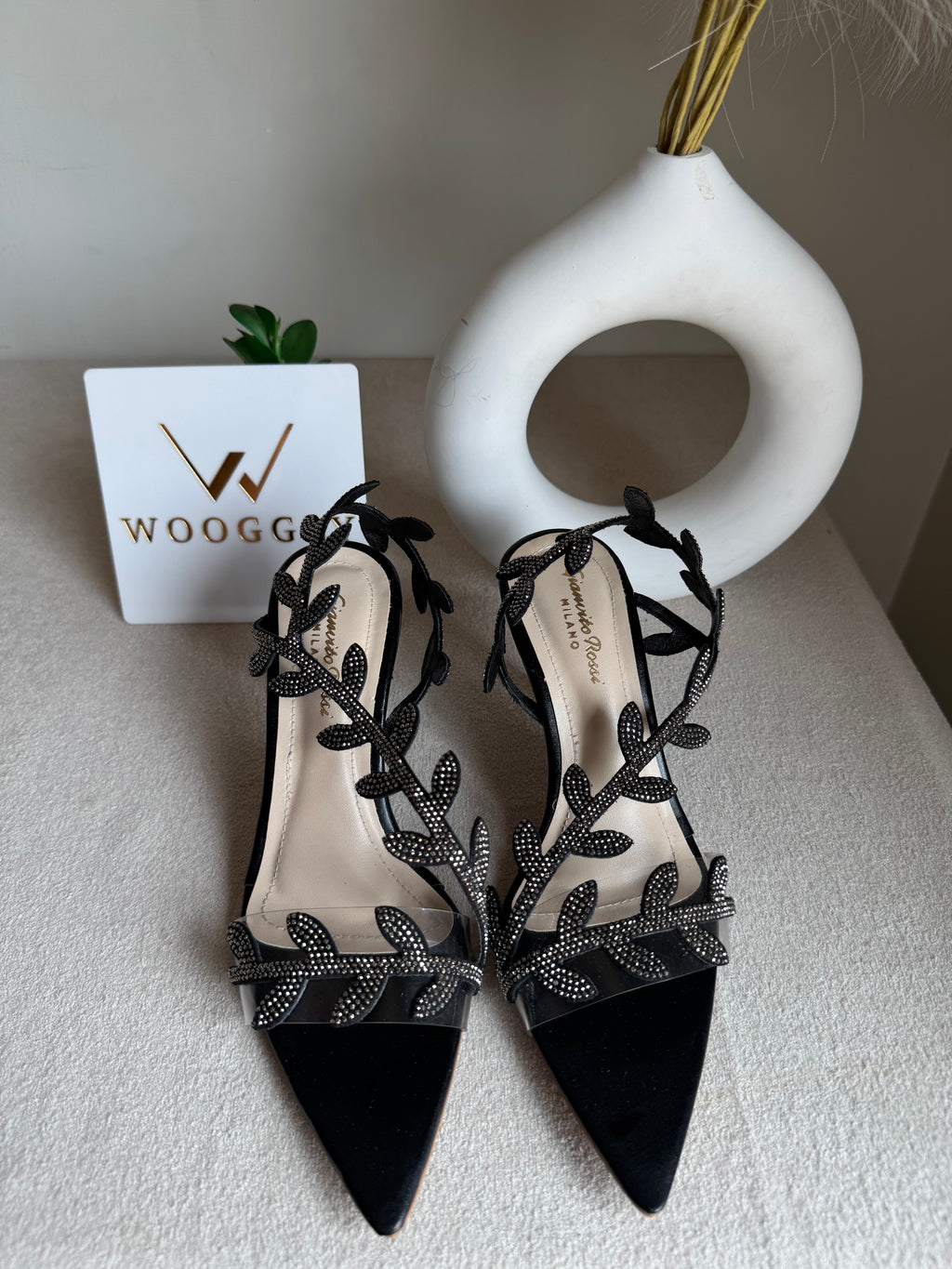 Gianvitto Rossi Heels Glitter Black