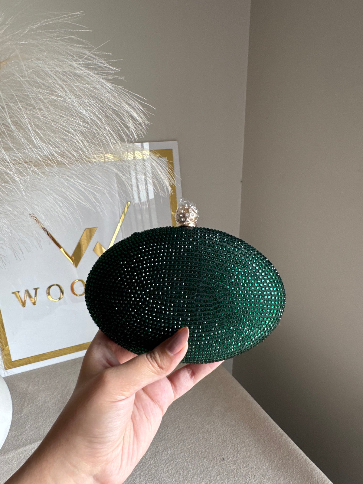 Lyla Clutch - Emerald Green