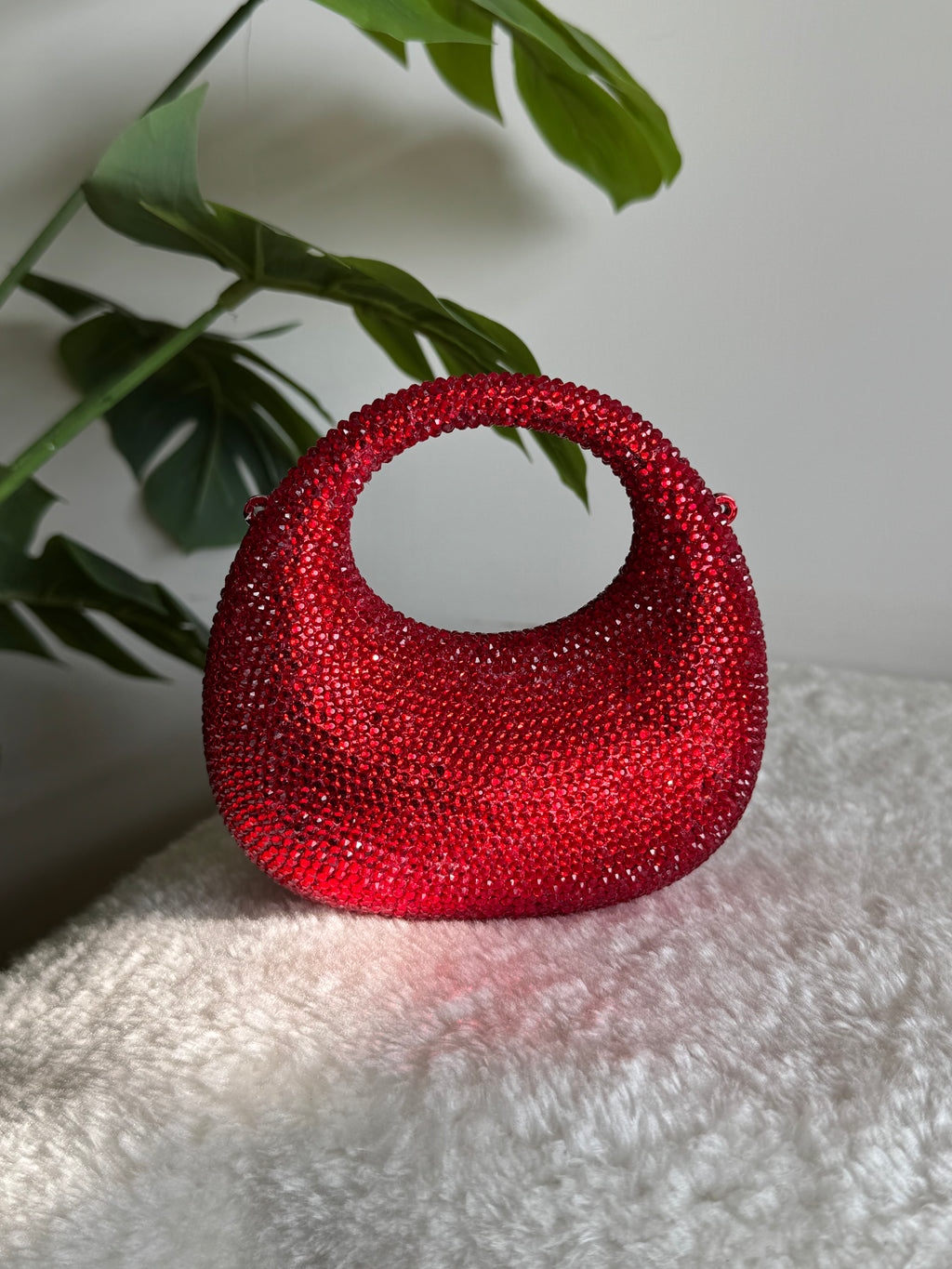 Viral Swarovski Clutch - Mini Red