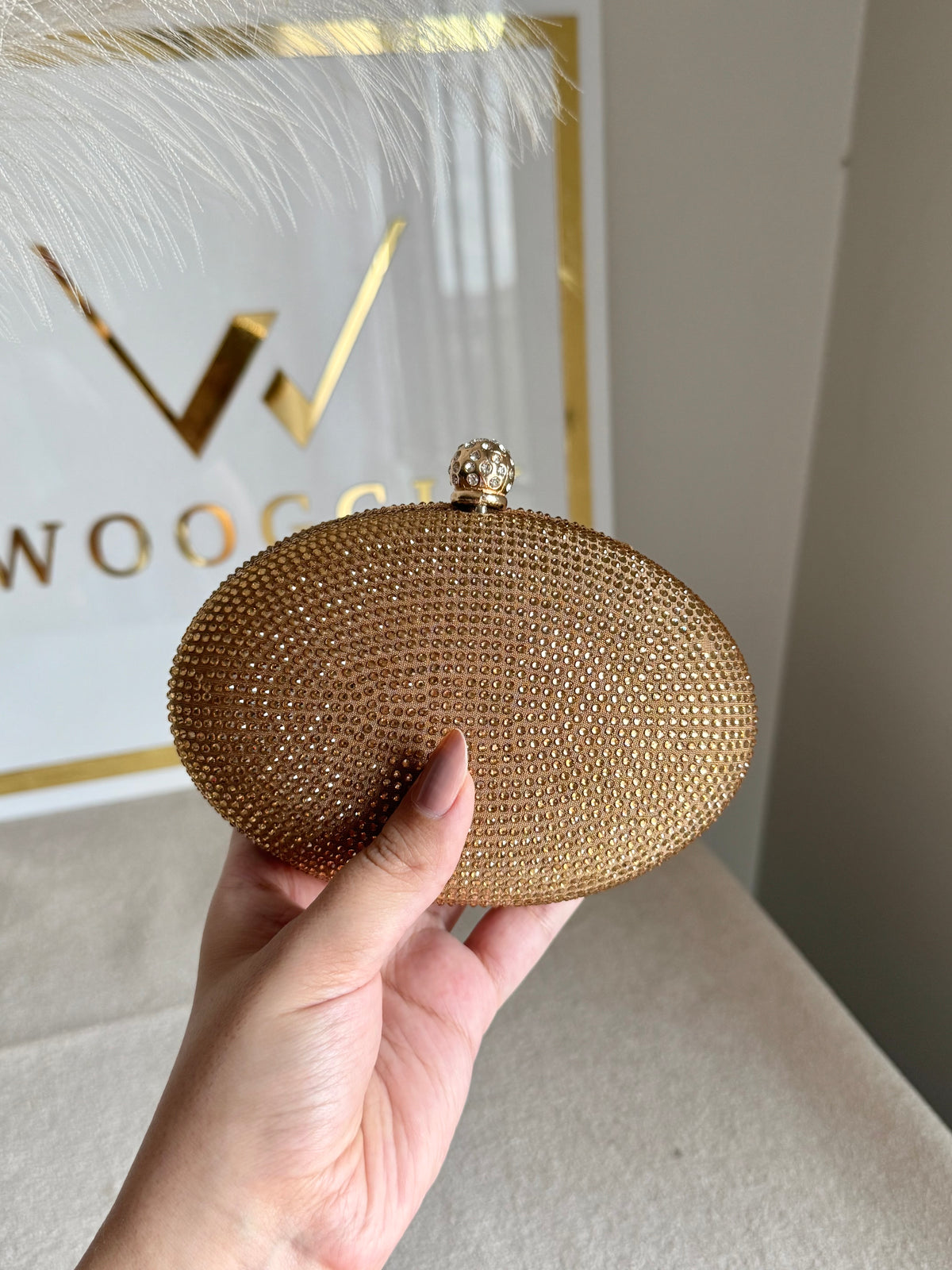 Lyla Clutch - Champagne