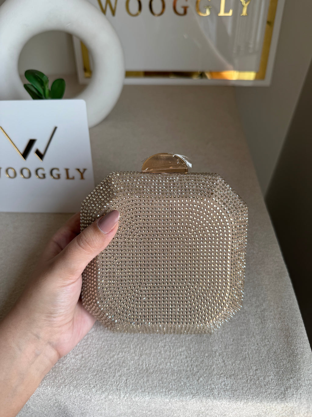 AYLA CLUTCH Ivory