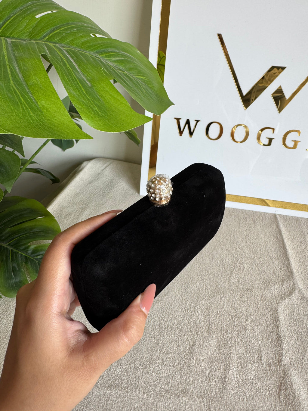 Mini Glow Up Clutch - Black