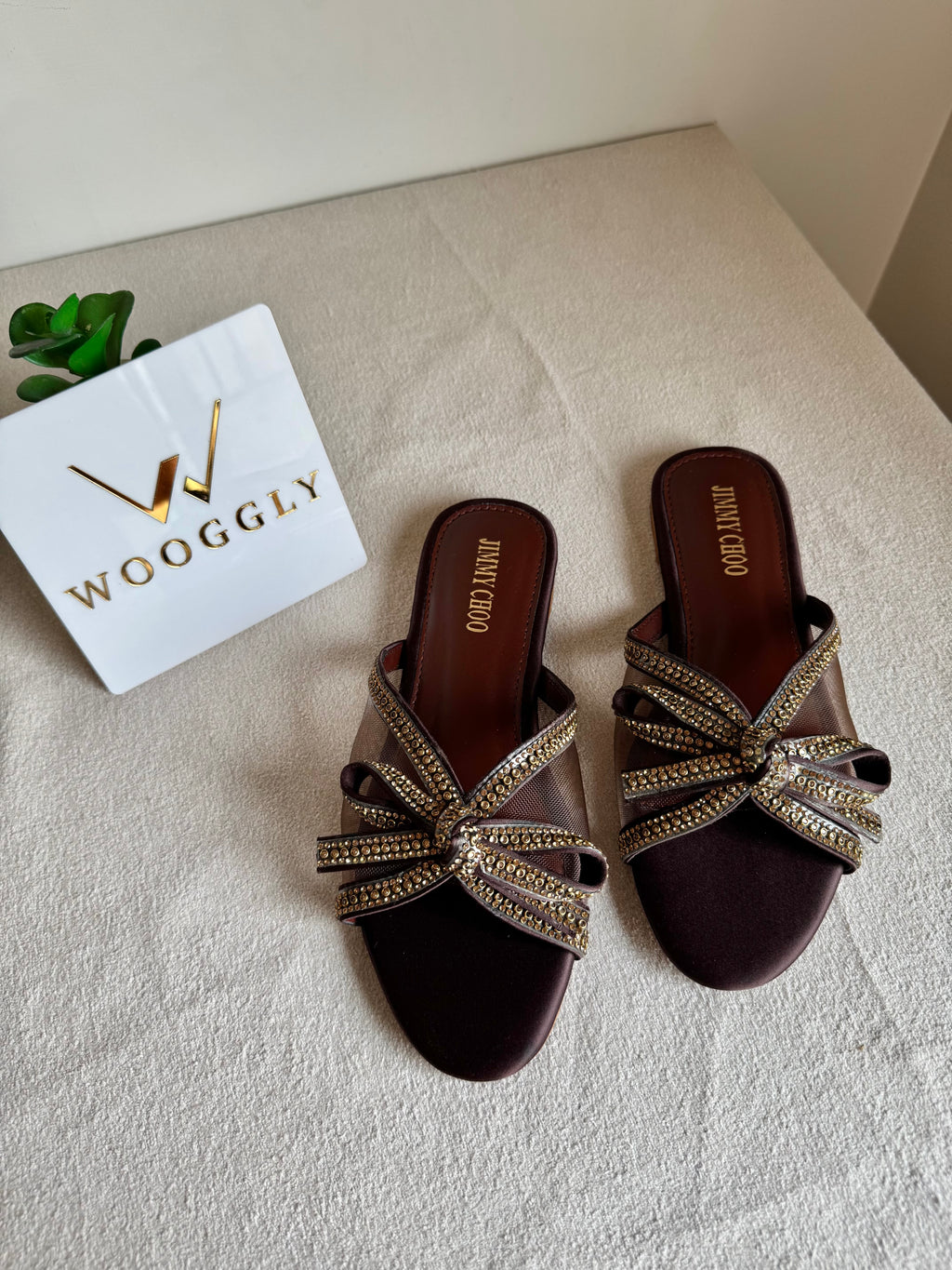 Jimmy Choo Slides - Brown
