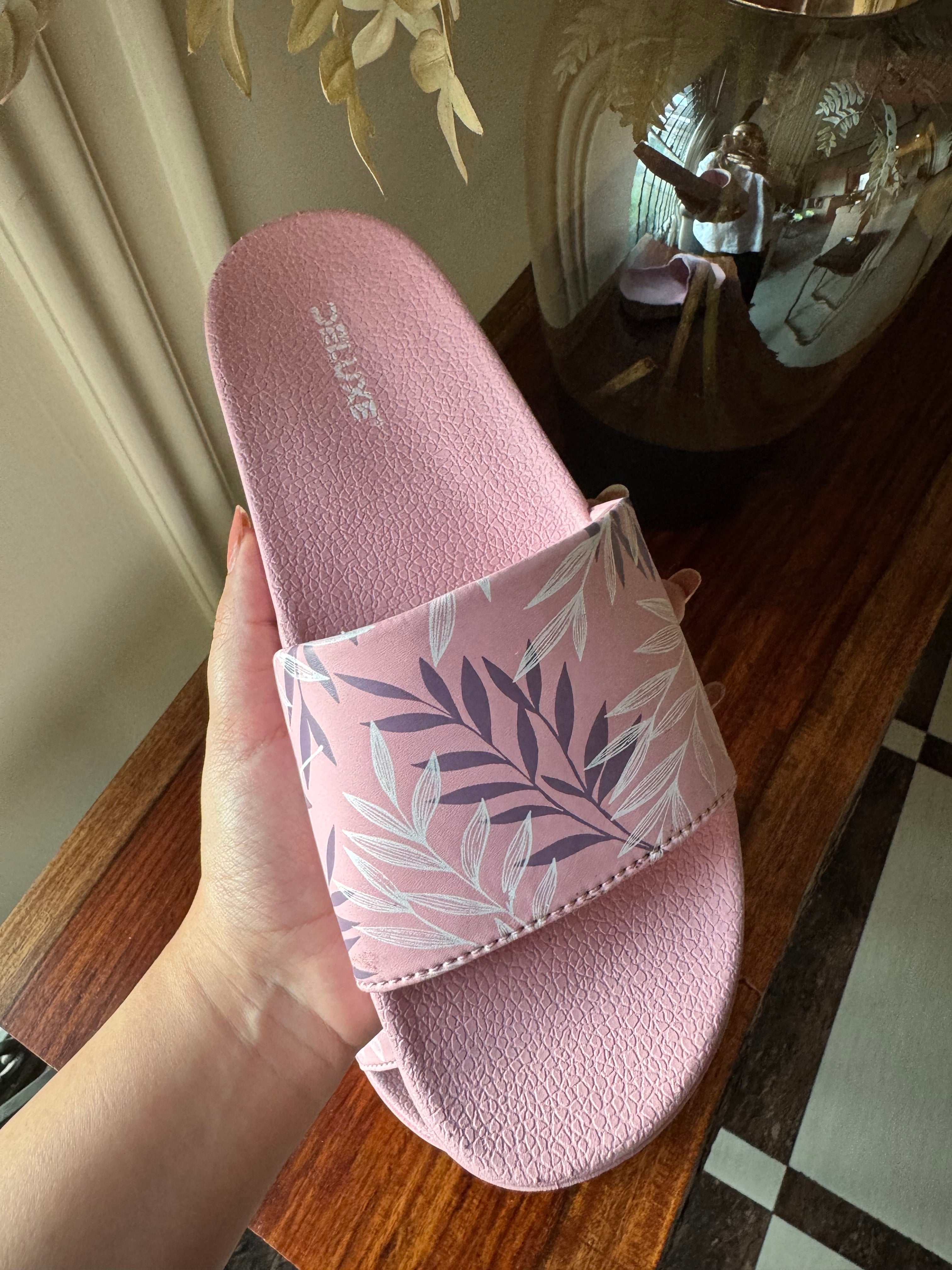 Soft Baby Pink Beach Slides