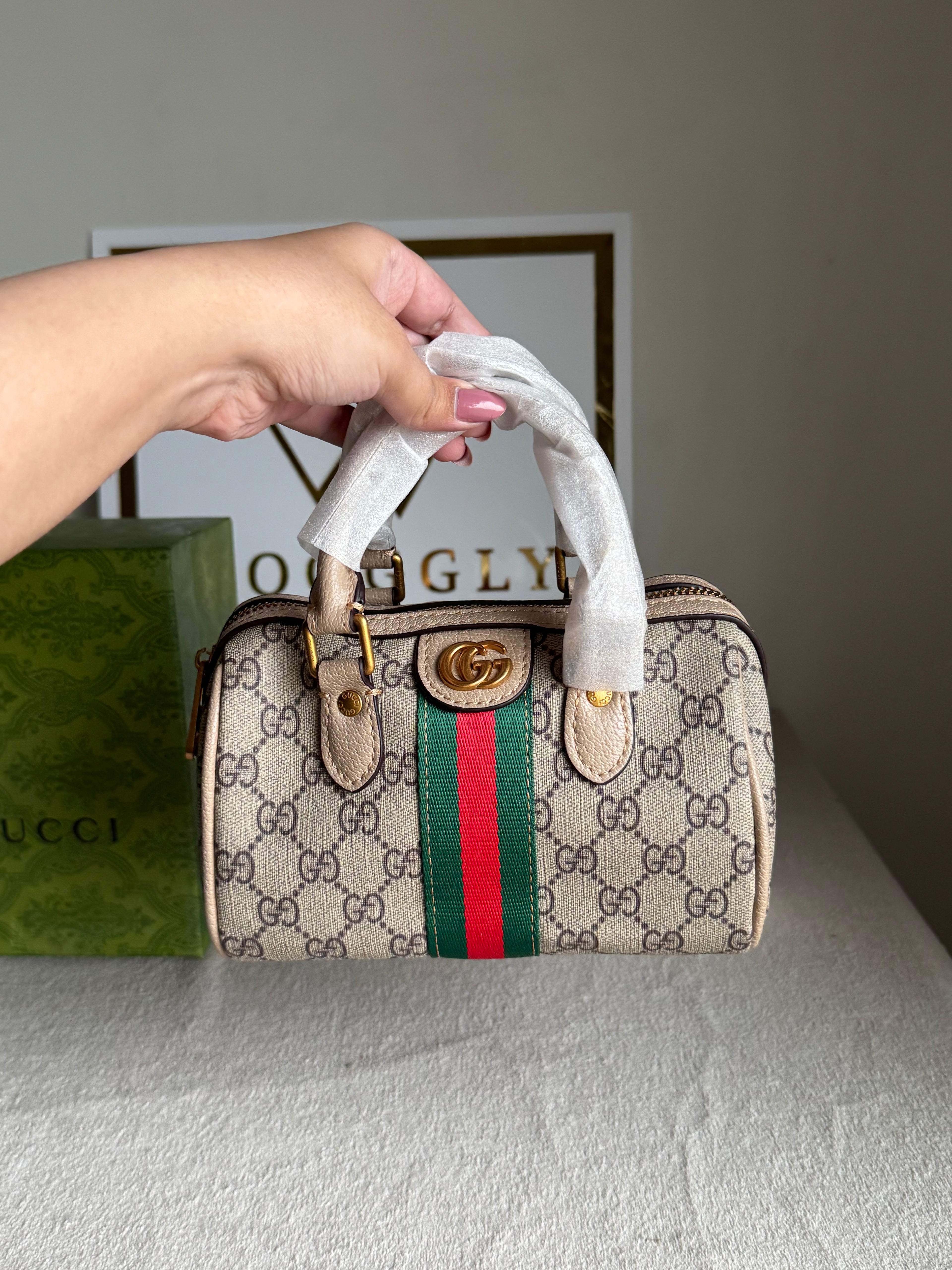 Gucci Mini Duffle Bag - Beige