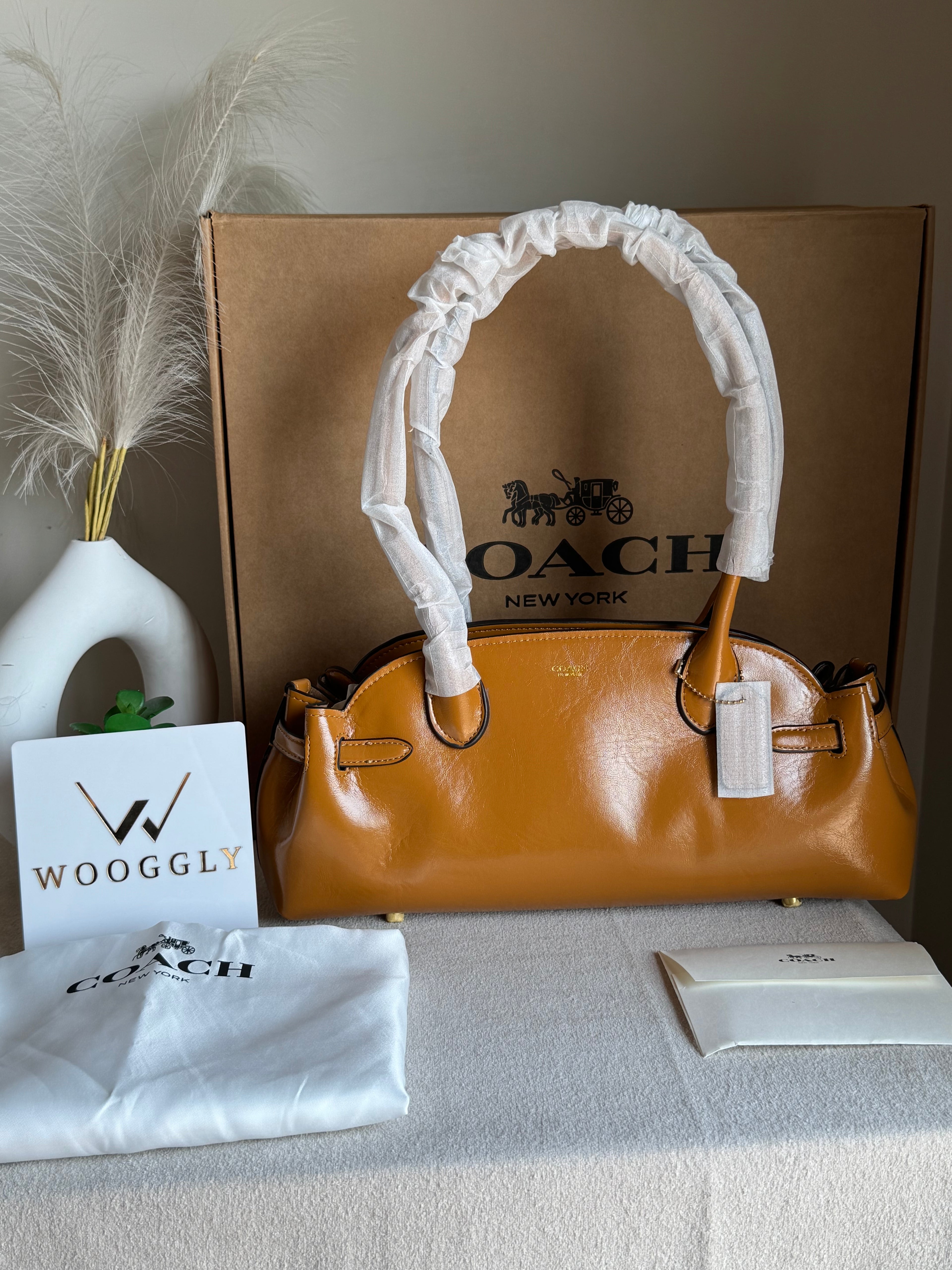 COACH Empire Bag EXTREMELY PREMIUM (Khaaki) - BOX PACKING