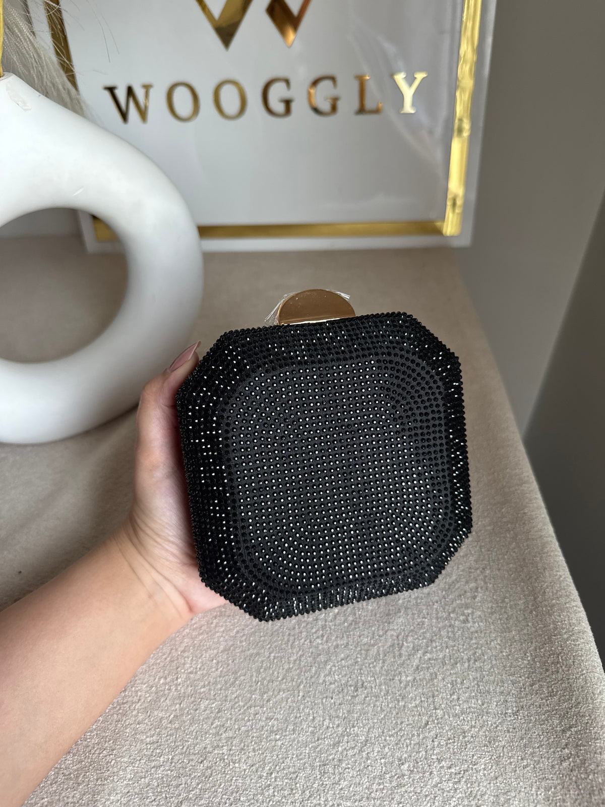 AYLA CLUTCH Black