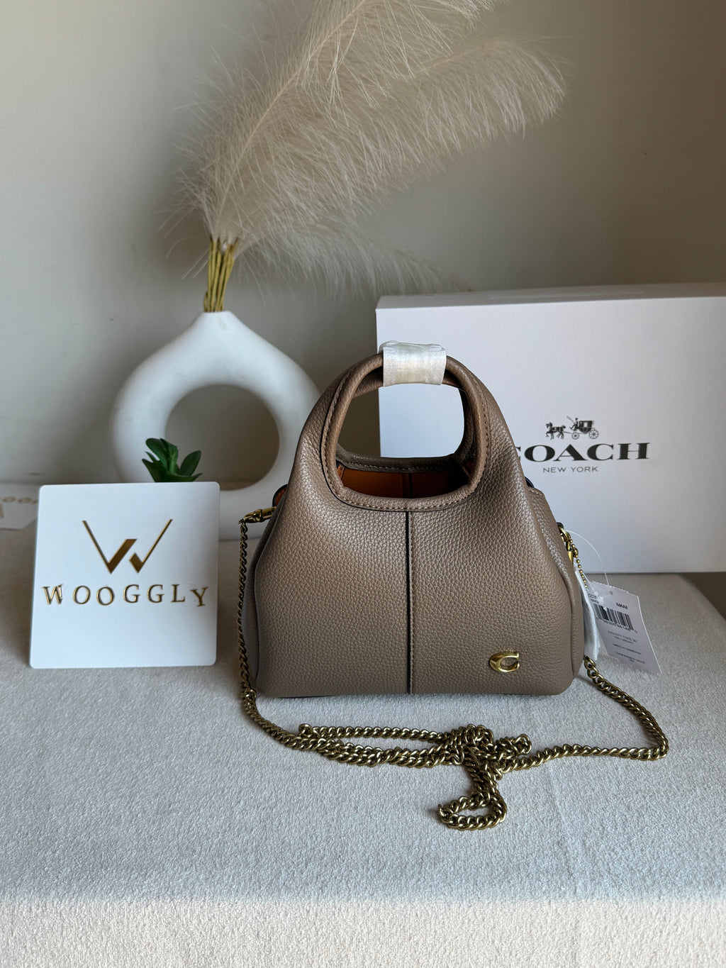 EXTREMELY PREMIUM MINI COACH Lana (Khaaki) - BOX PACKING