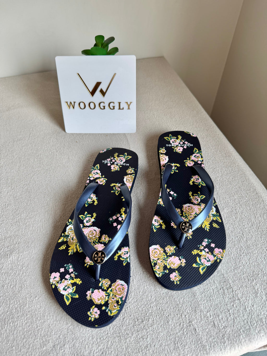 Tory Burch Floral Comfy Flip Flops