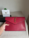 Premium Quality YSL Pouch with Box Packing - Maroon