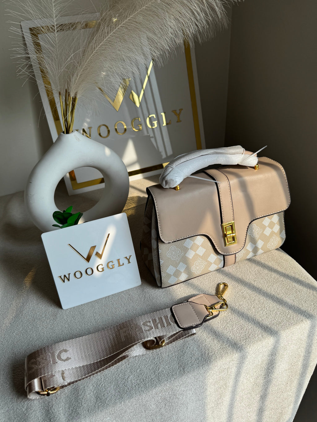 Premium Ella Hand Bag Beige