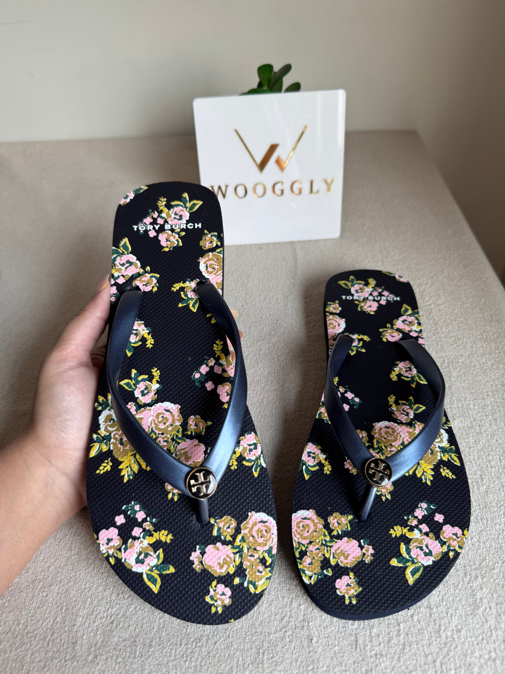 Tory Burch Floral Comfy Flip Flops