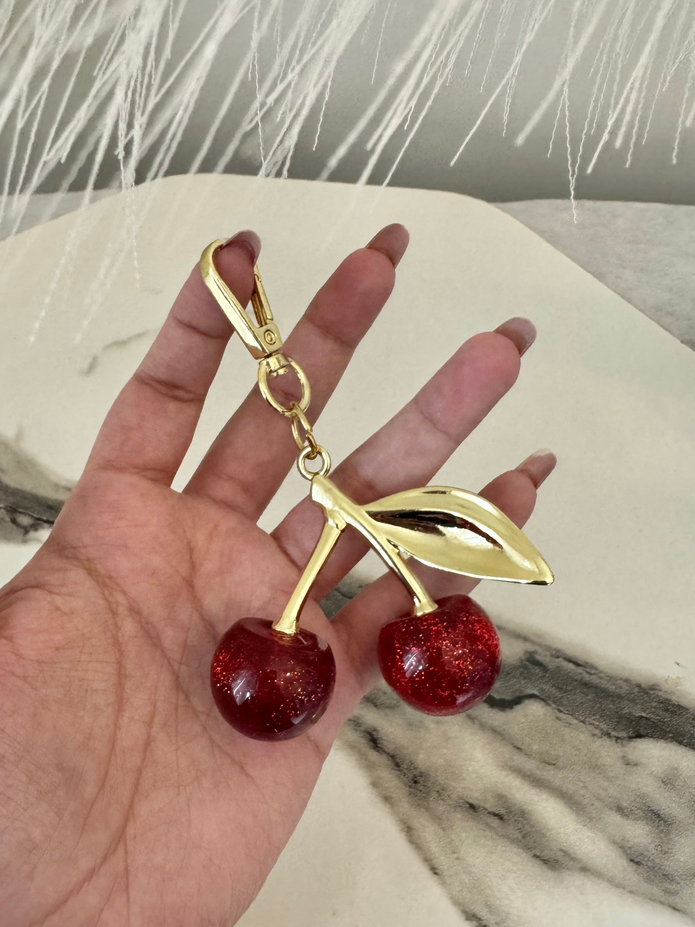 Trendy Cherry Bag Charm