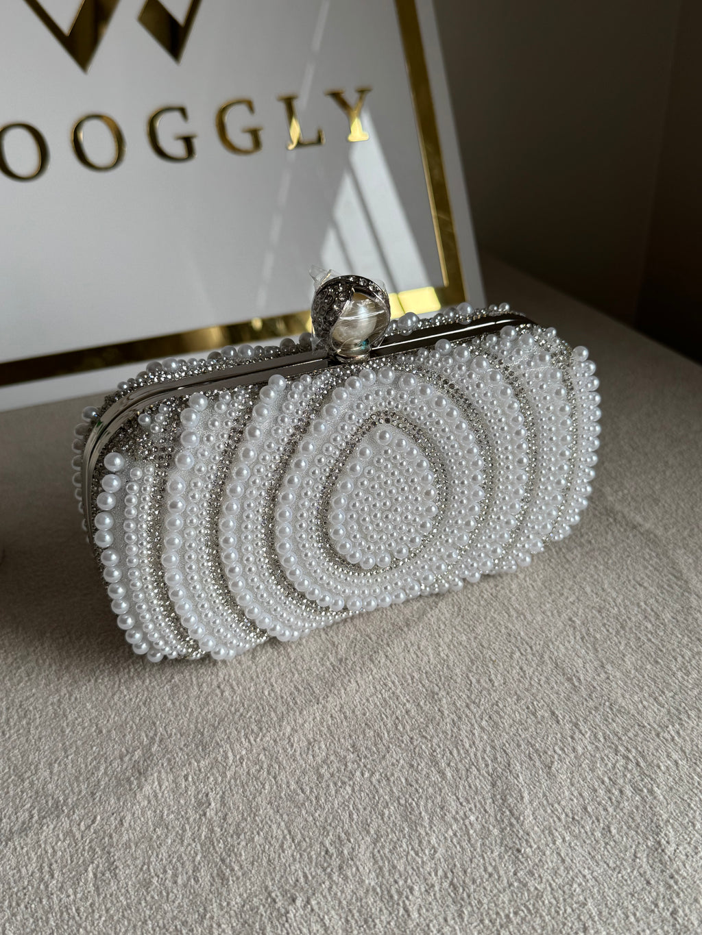 Cloud Pearl Clutch