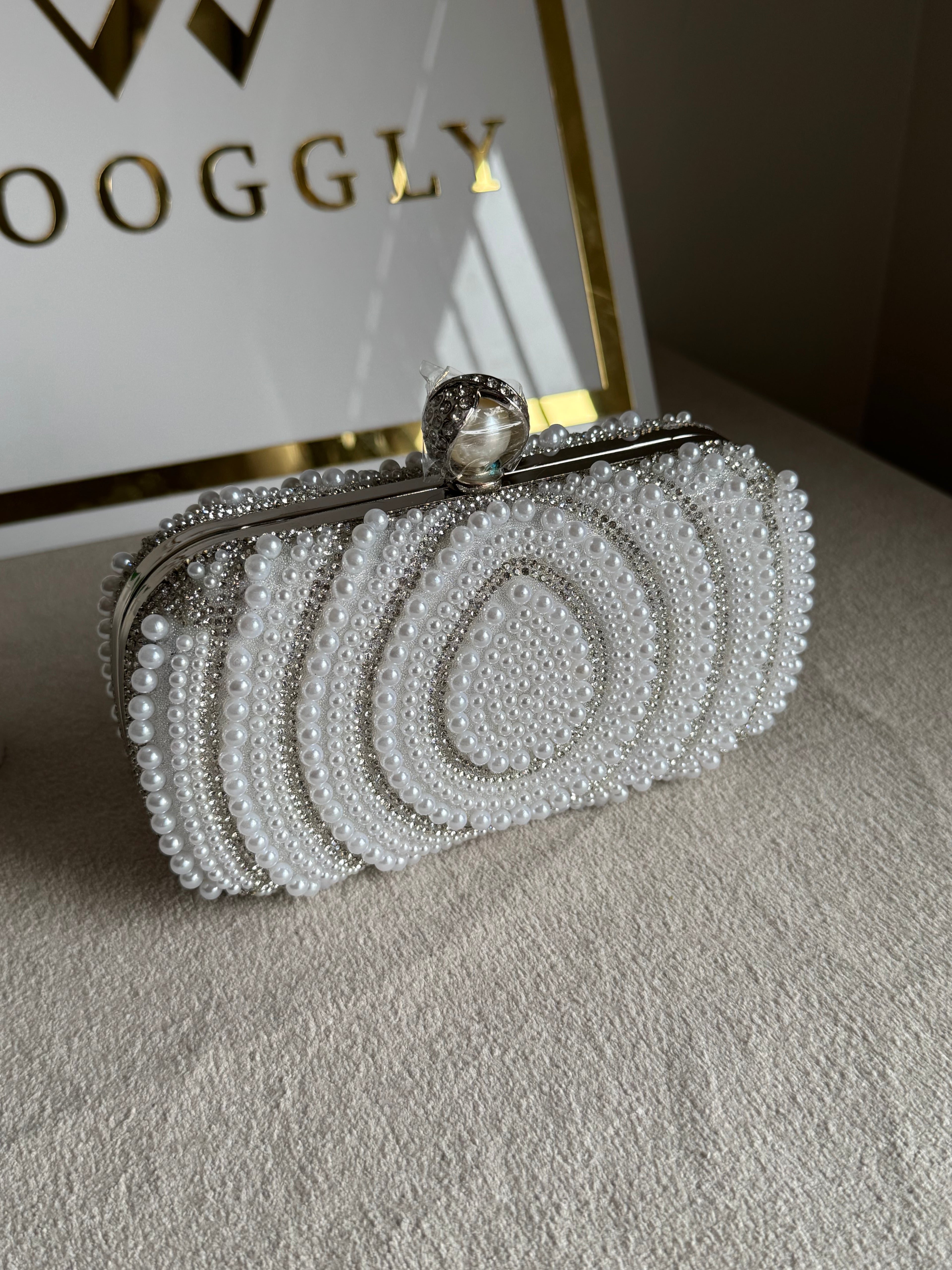 Cloud Pearl Clutch
