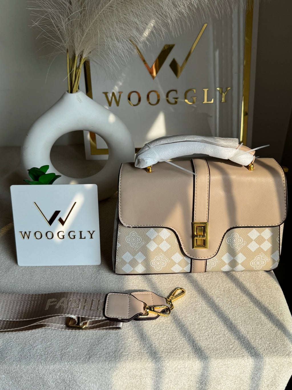 Premium Ella Hand Bag Beige