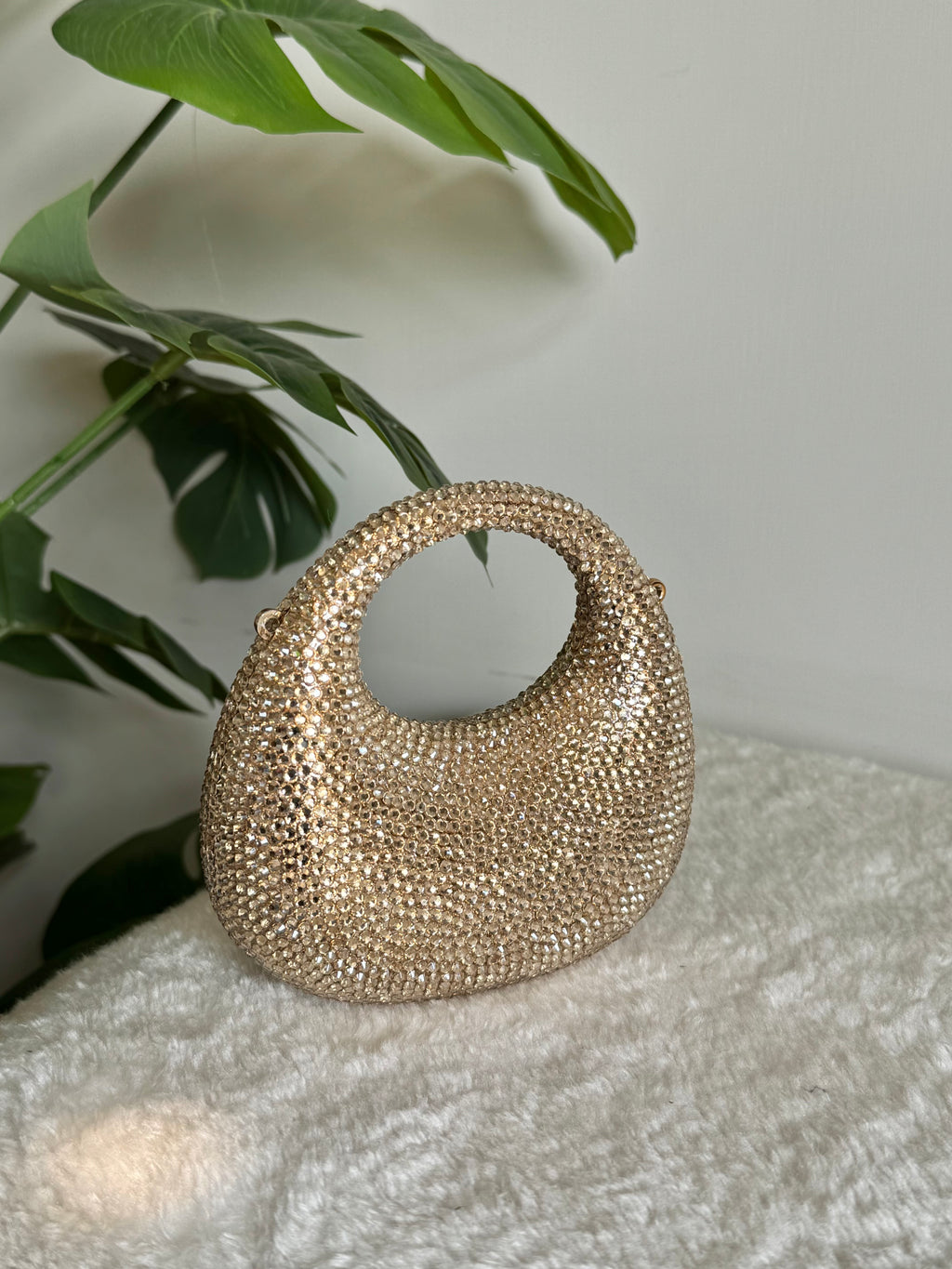 Viral Swarovski Clutch - Mini Gold