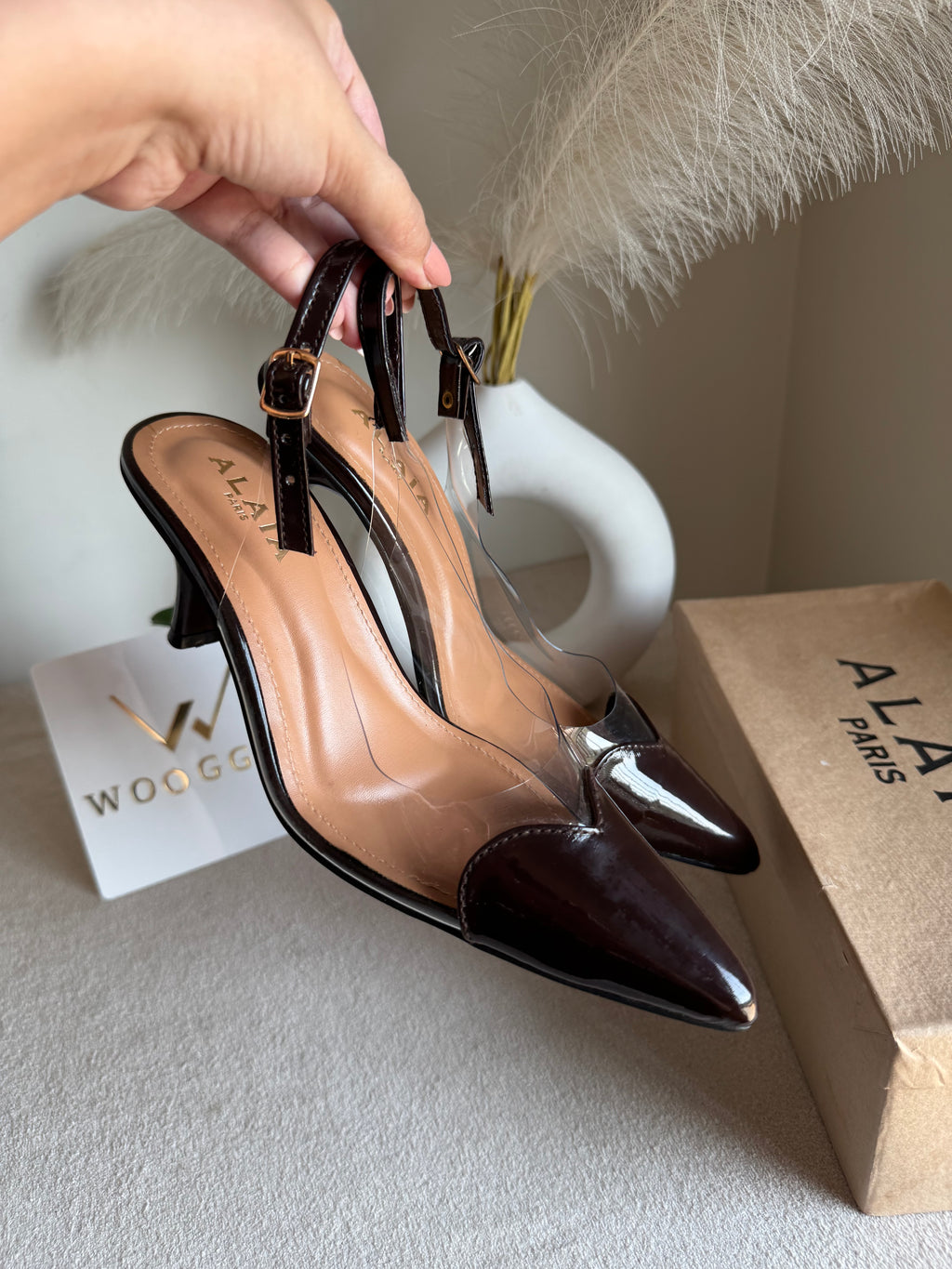 Alaia Paris Heels - Chocolate Brown