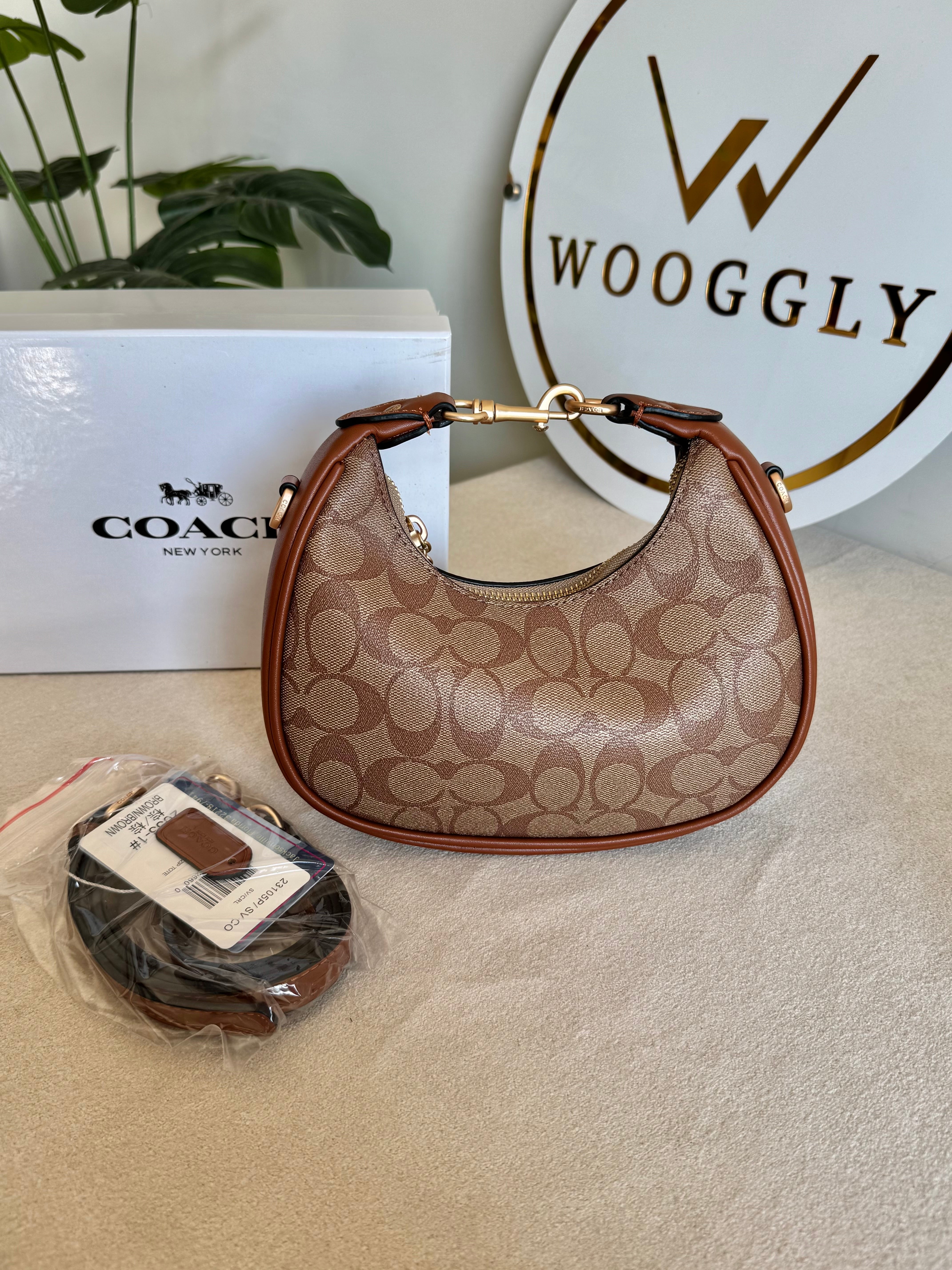 COACH Jonie Bag PREMIUM (Apricot Brown) - BOX PACKING