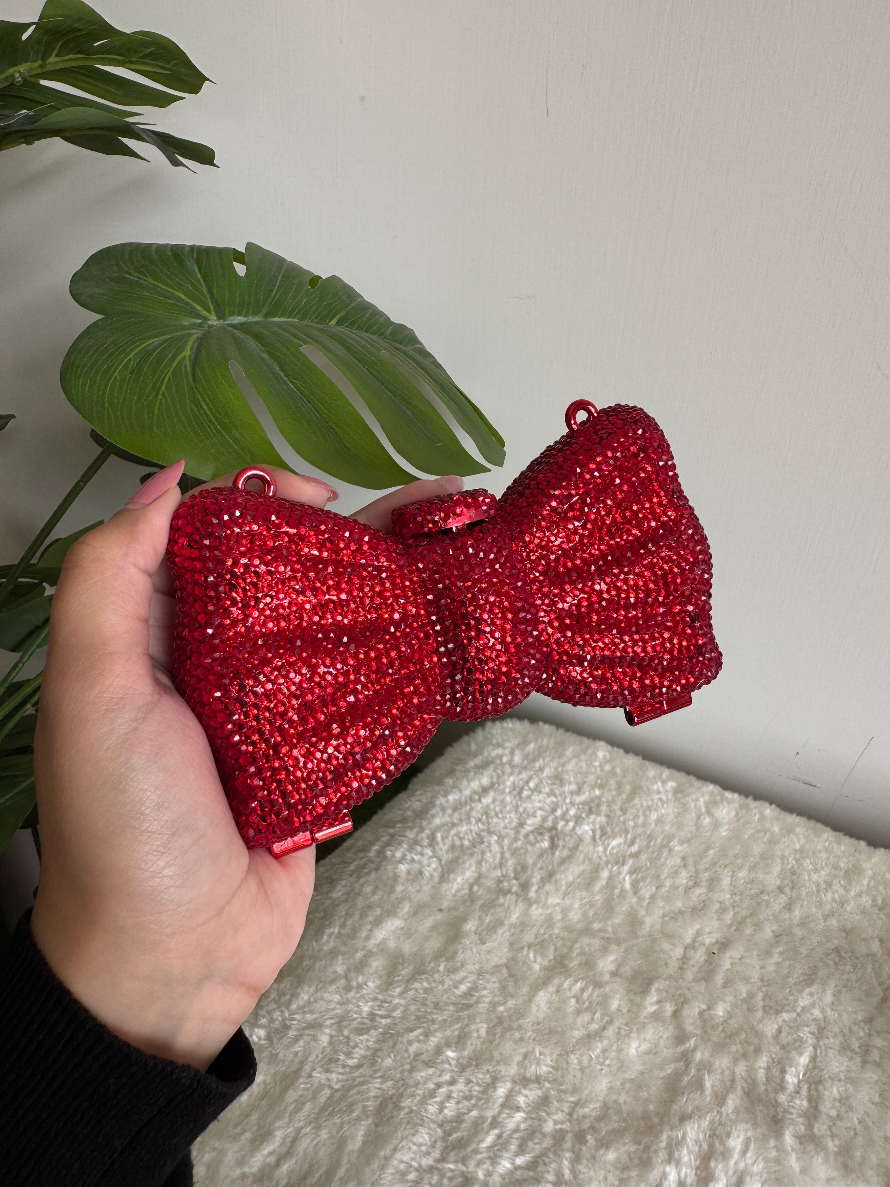 Swarovski Bow Clutch - Red