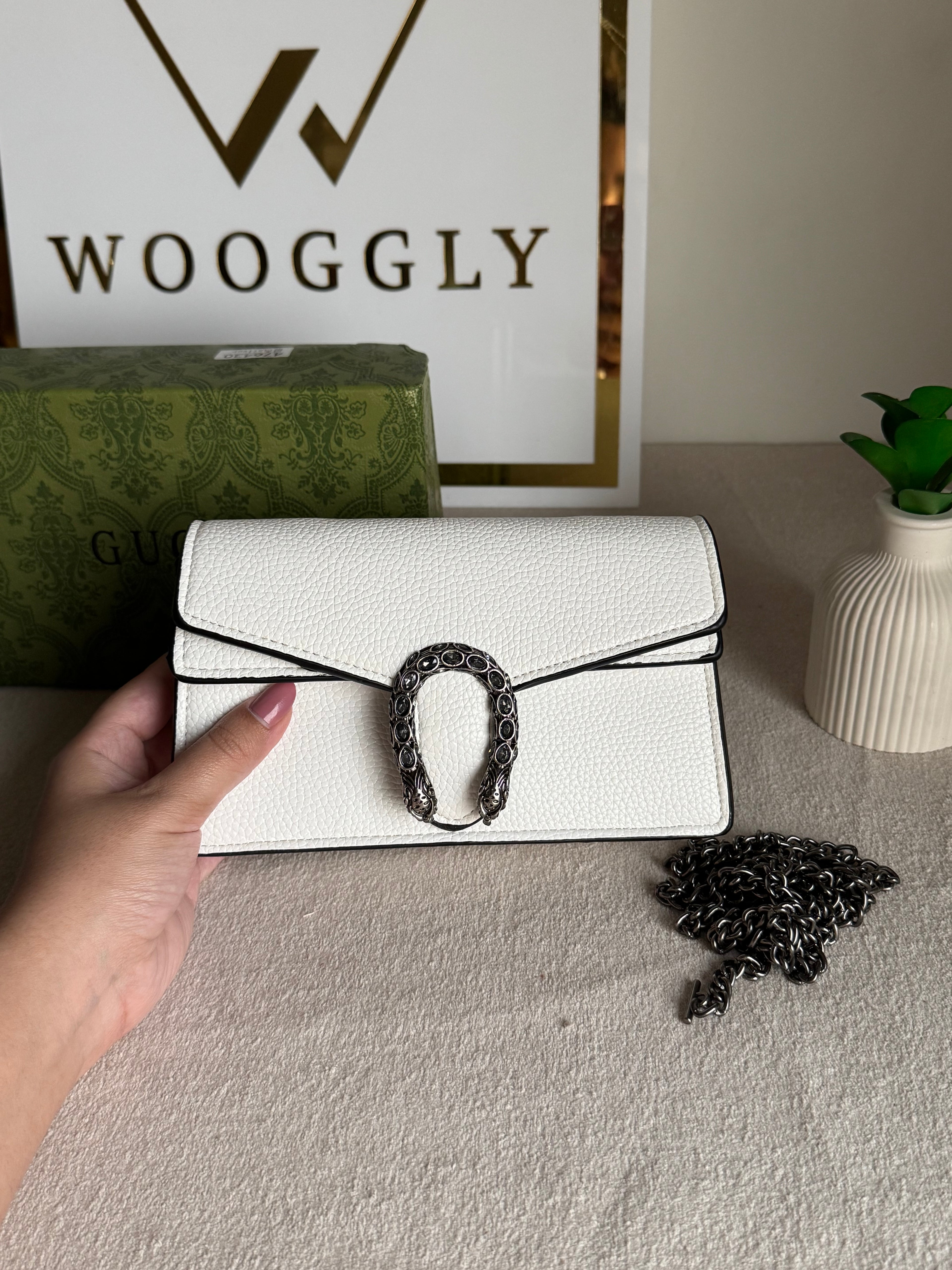 Viral Mini Gucci Bag White - Box Packing
