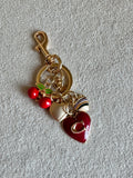 PREMIUM Coach Heart & Cherries Bag Charm