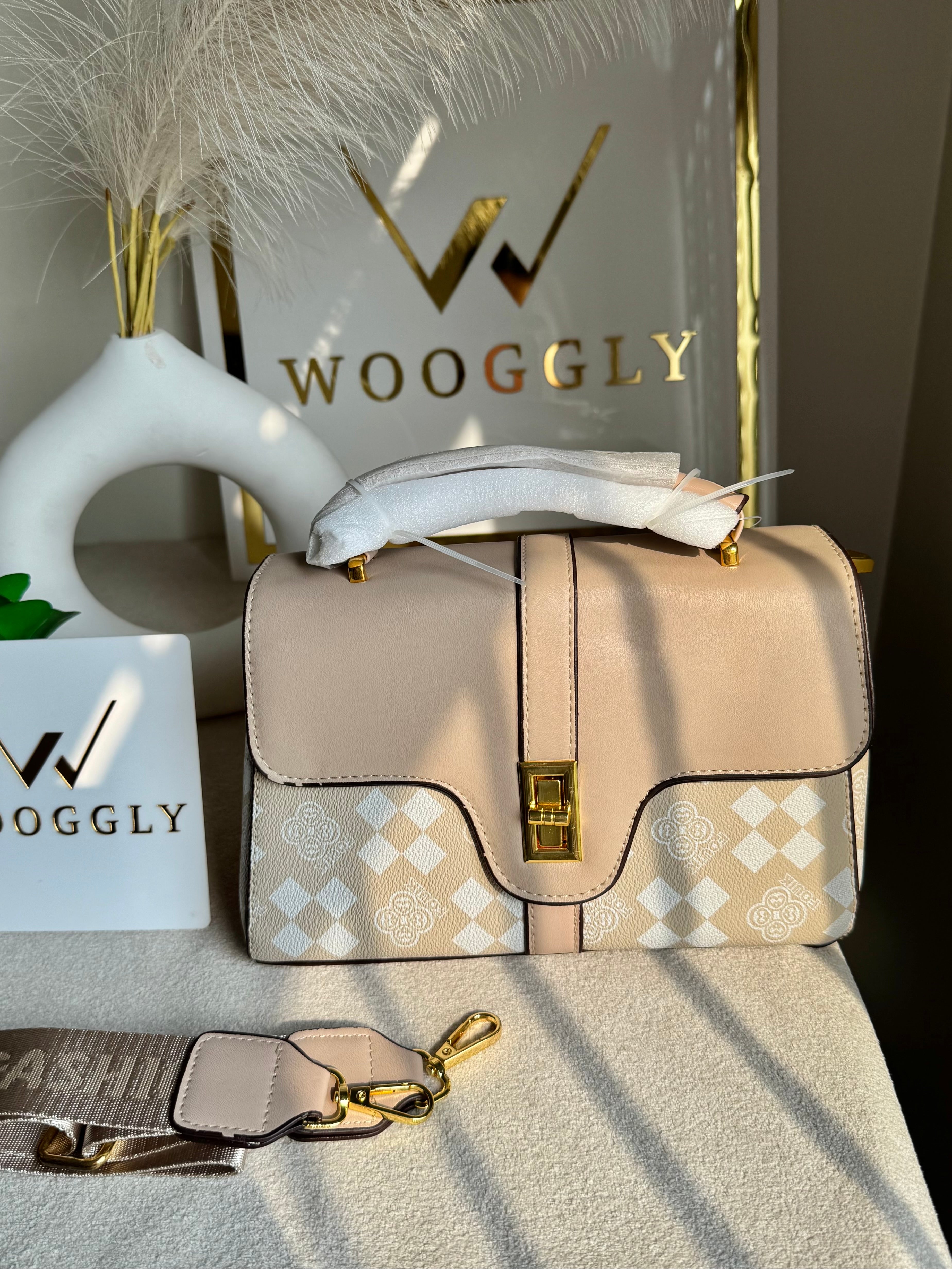 Premium Ella Hand Bag Beige