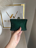 Ella Clutch - Emerald Green