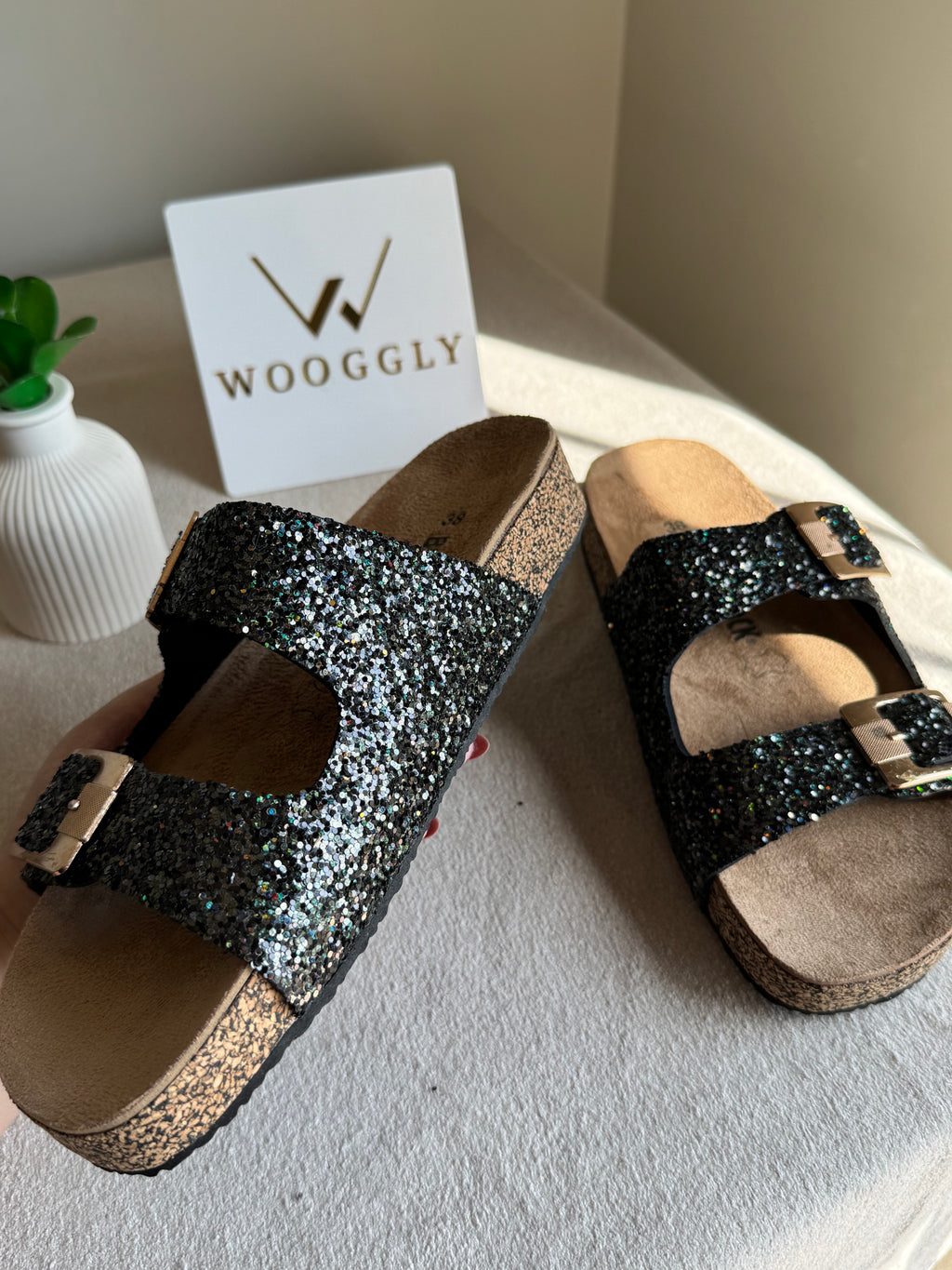 Viral Birkenstock Comfy Sandals - Glam Black