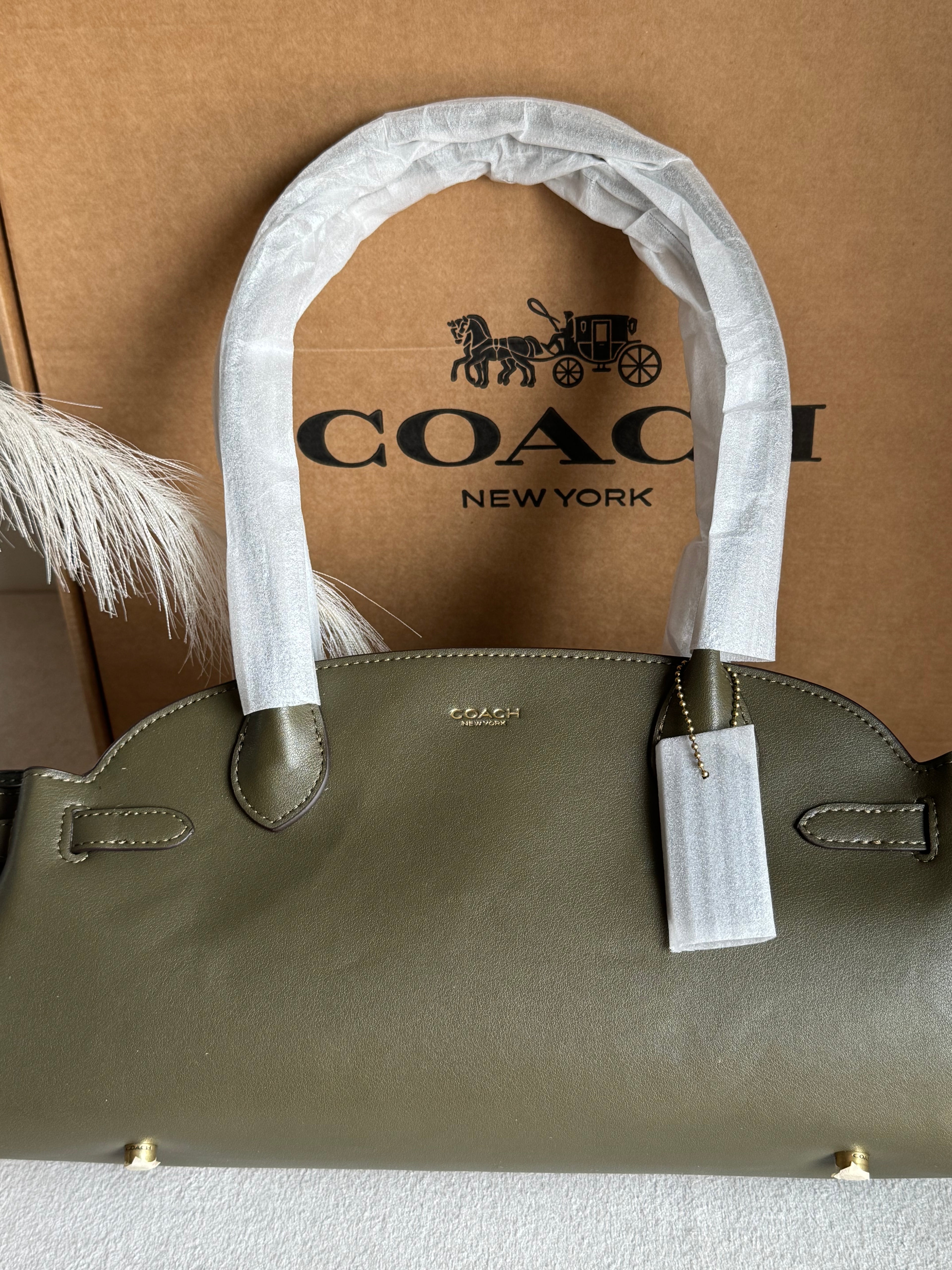 COACH Empire Bag EXTREMELY PREMIUM (Olive Green) - BOX PACKING