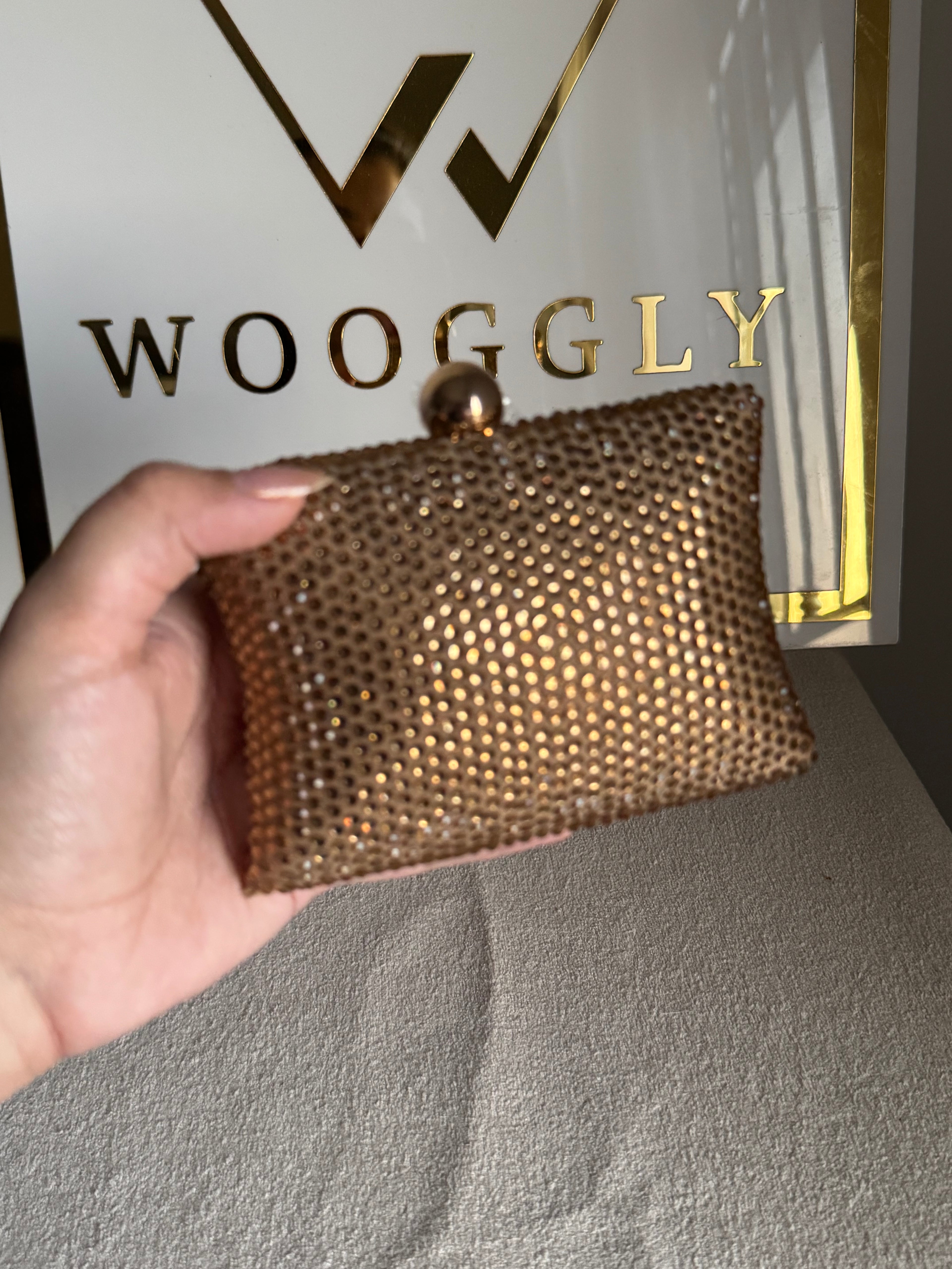 Muse Swarovski Clutch - Champagne