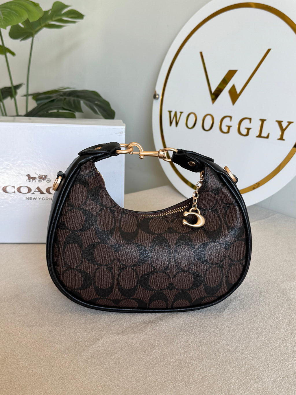 COACH Jonie Bag PREMIUM (Signature Brown) - BOX PACKING