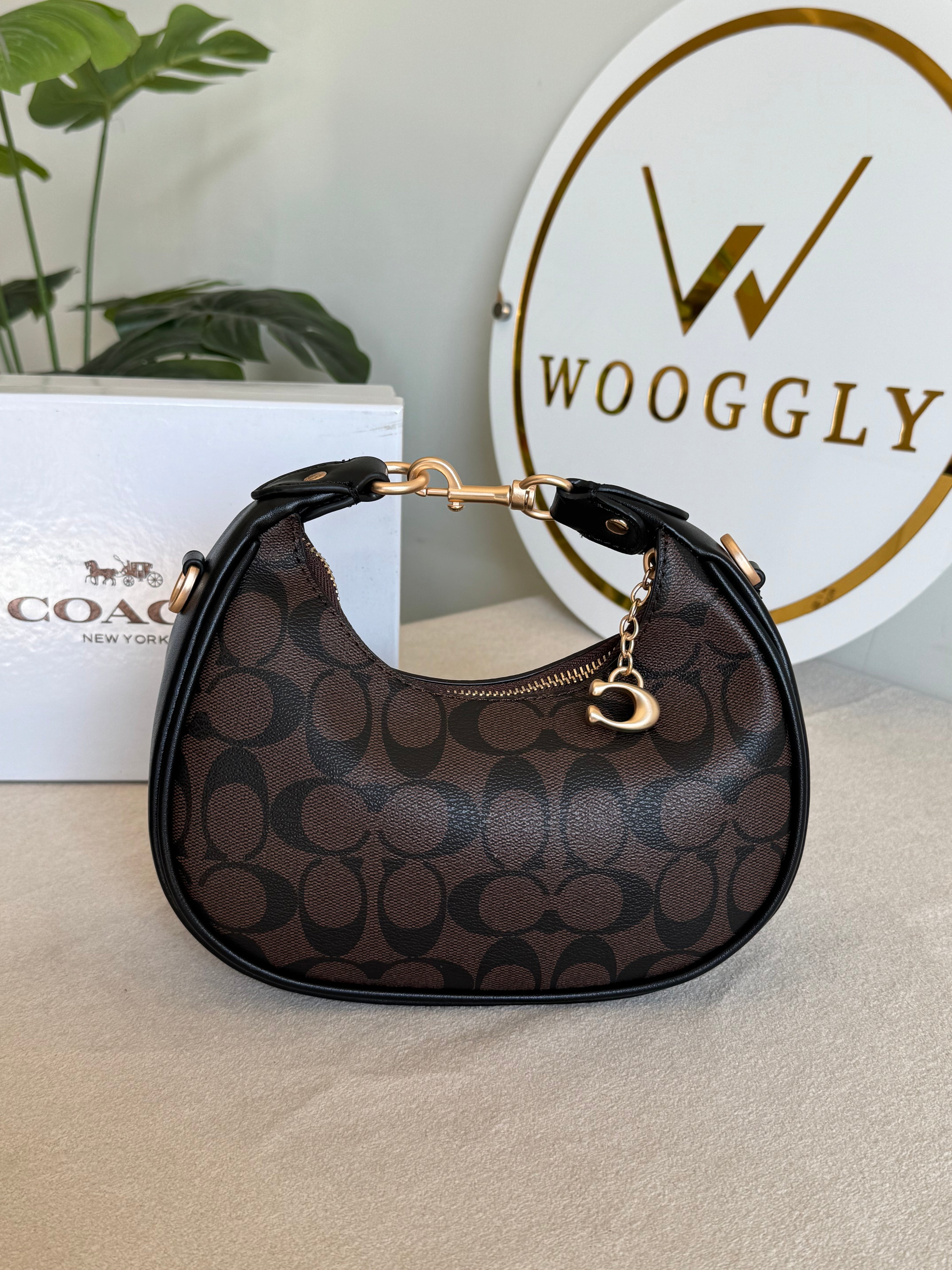 COACH Jonie Bag PREMIUM (Signature Brown) - BOX PACKING