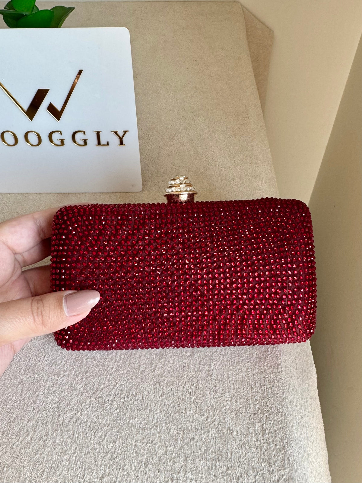 Dazzle Evening Clutch Red
