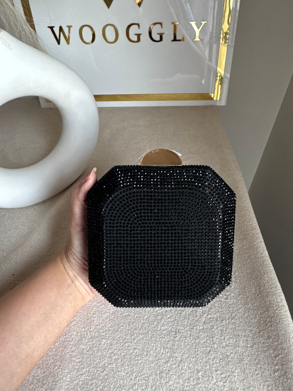 AYLA CLUTCH Black