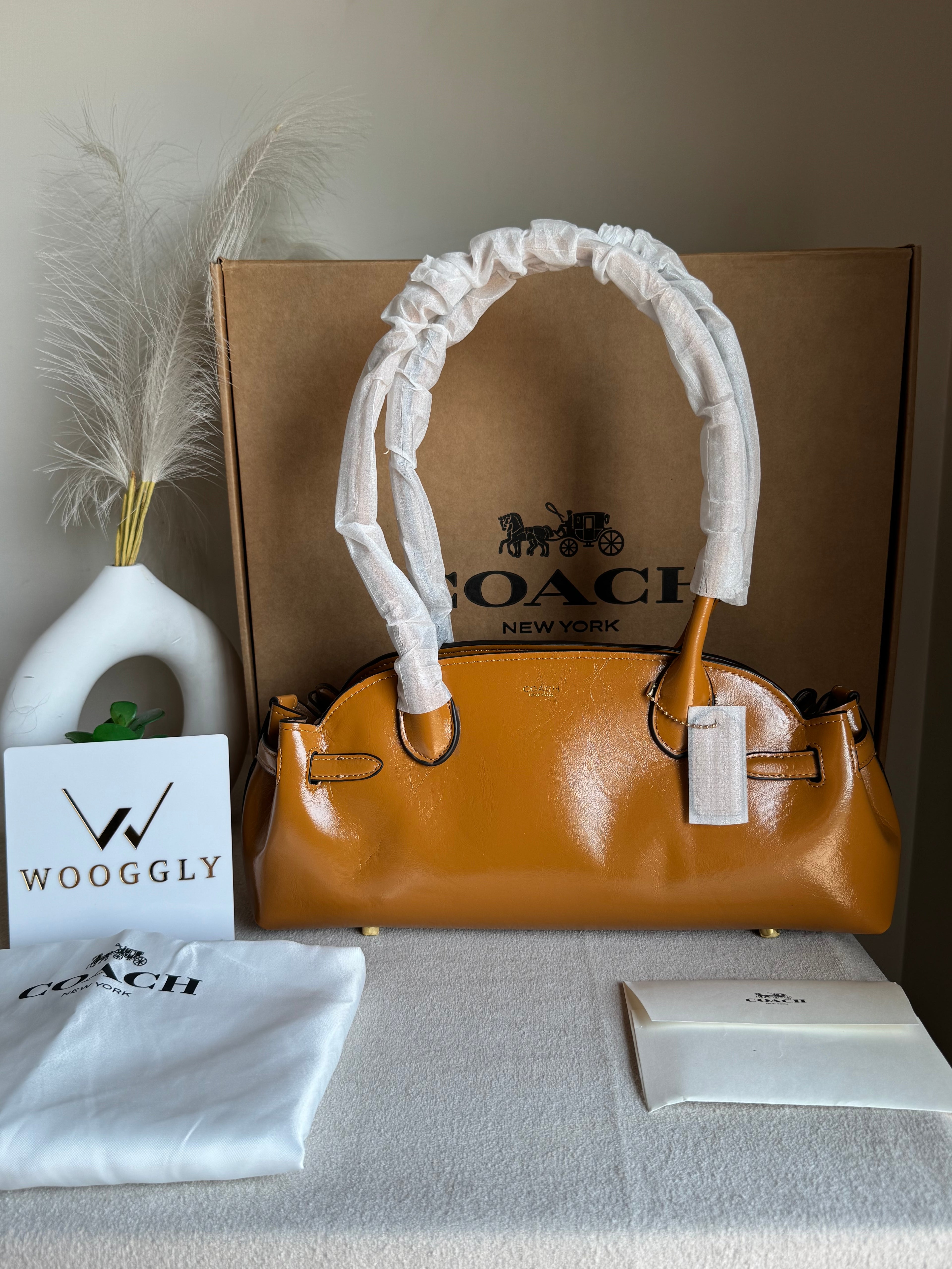 COACH Empire Bag EXTREMELY PREMIUM (Khaaki) - BOX PACKING