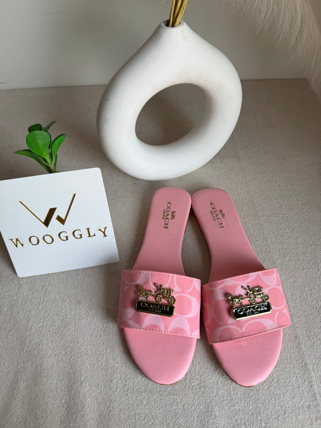 Coach Pink Slides