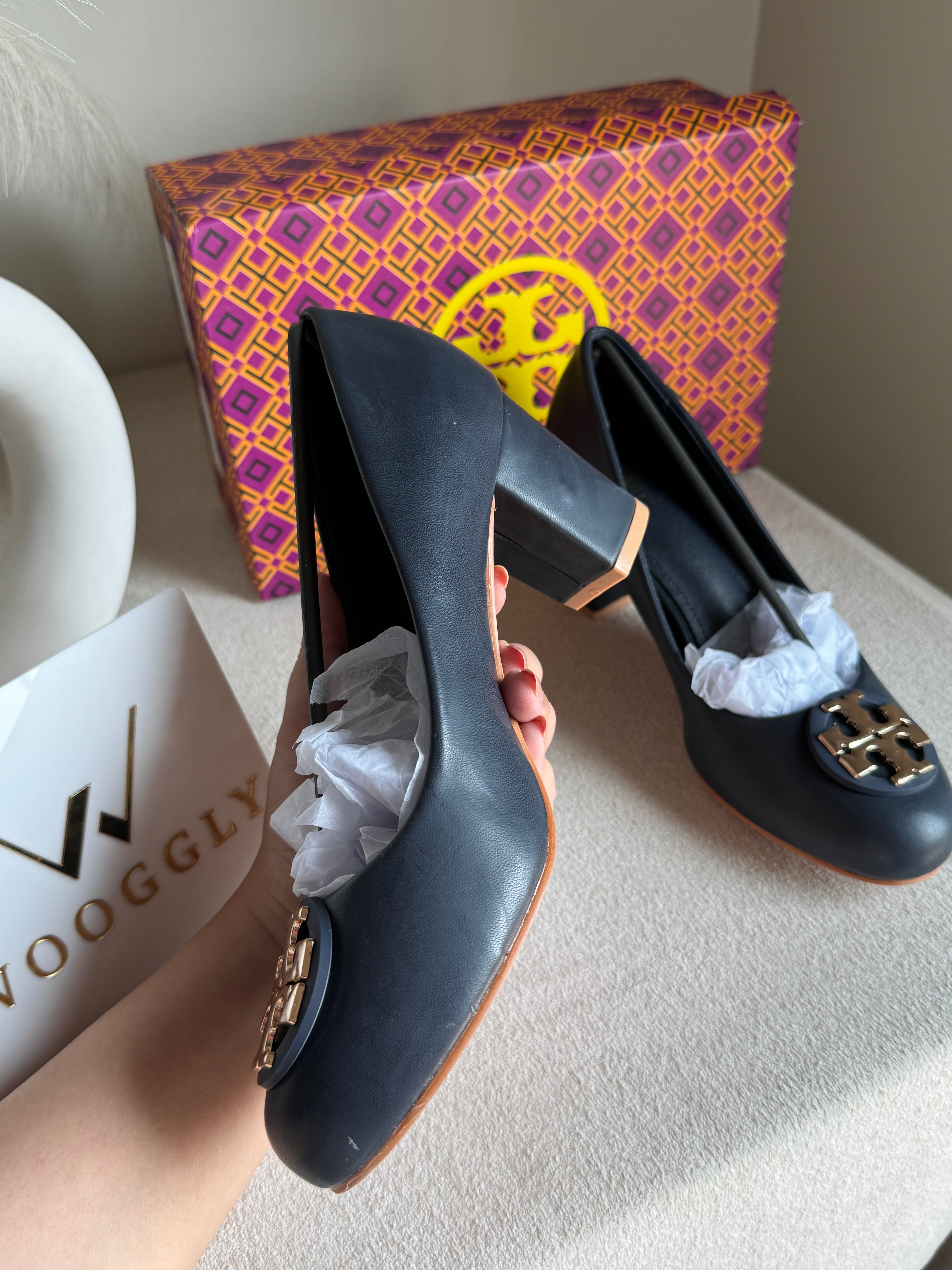 IMPORTED Classic Court Heels - Blue