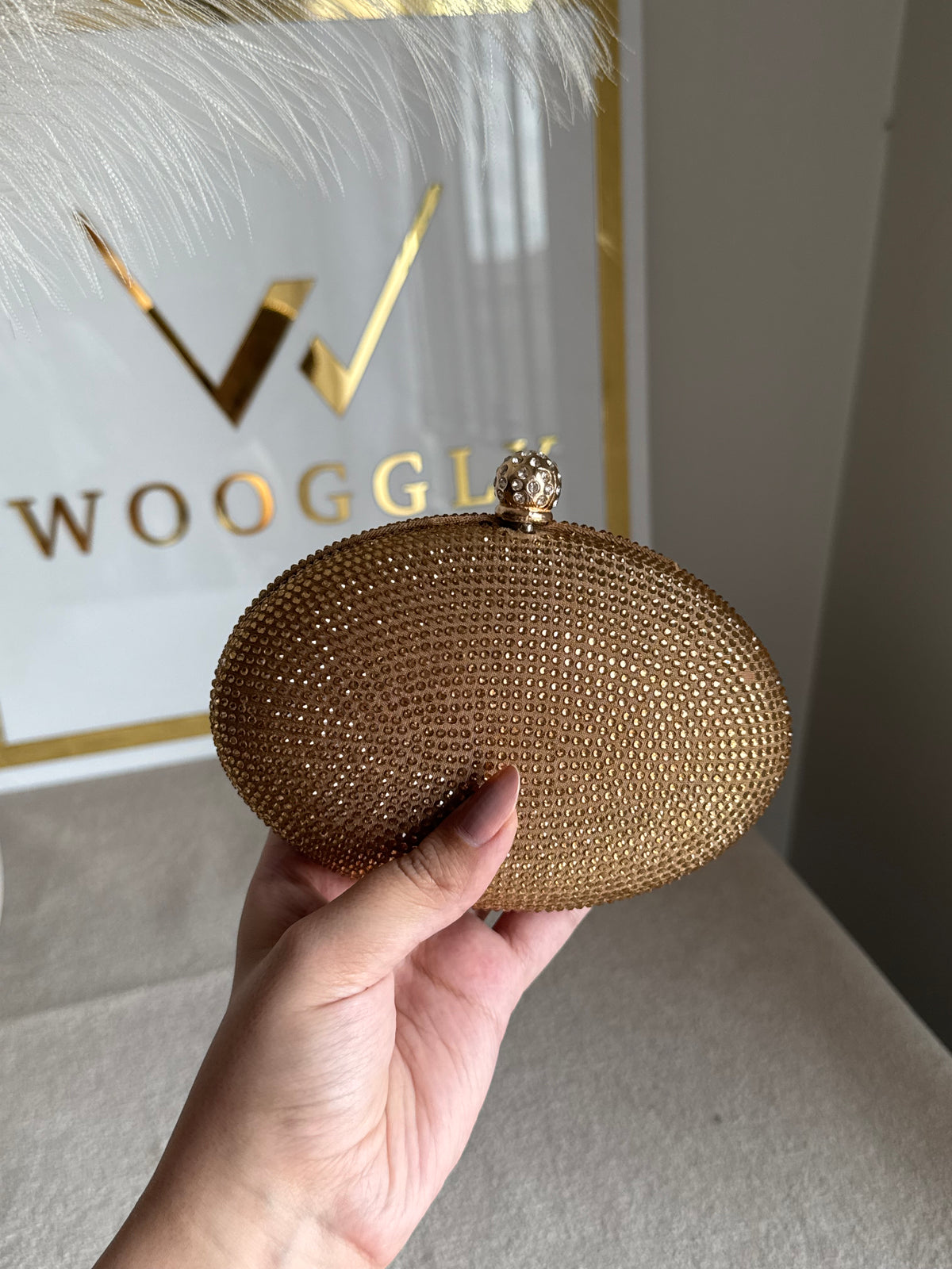 Lyla Clutch - Champagne
